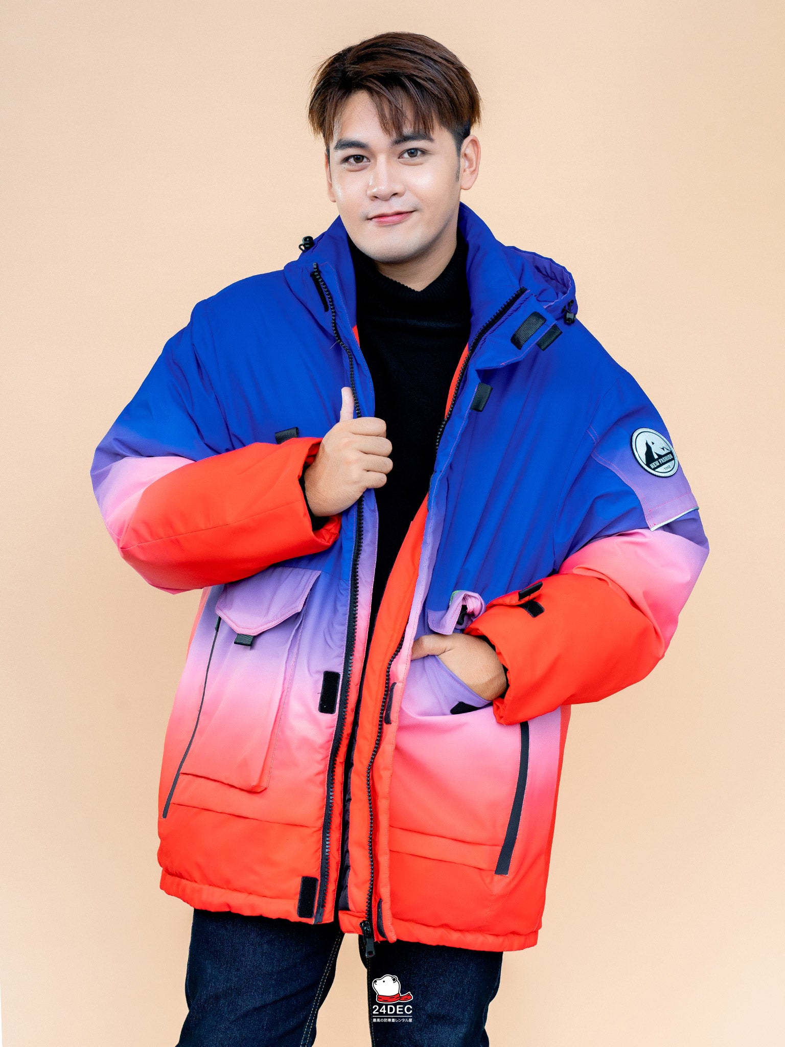 เช่าเสื้อกันหนาว ชาย รุ่น LAGOON สี แดง