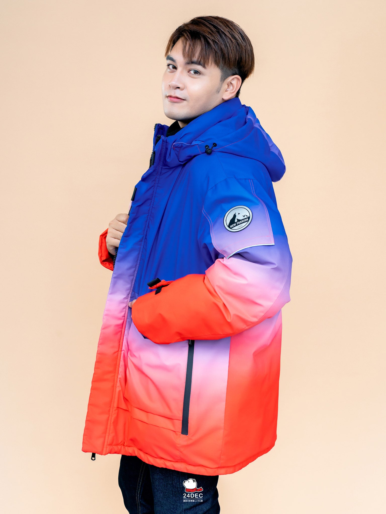 เช่าเสื้อกันหนาว ชาย รุ่น LAGOON สี แดง
