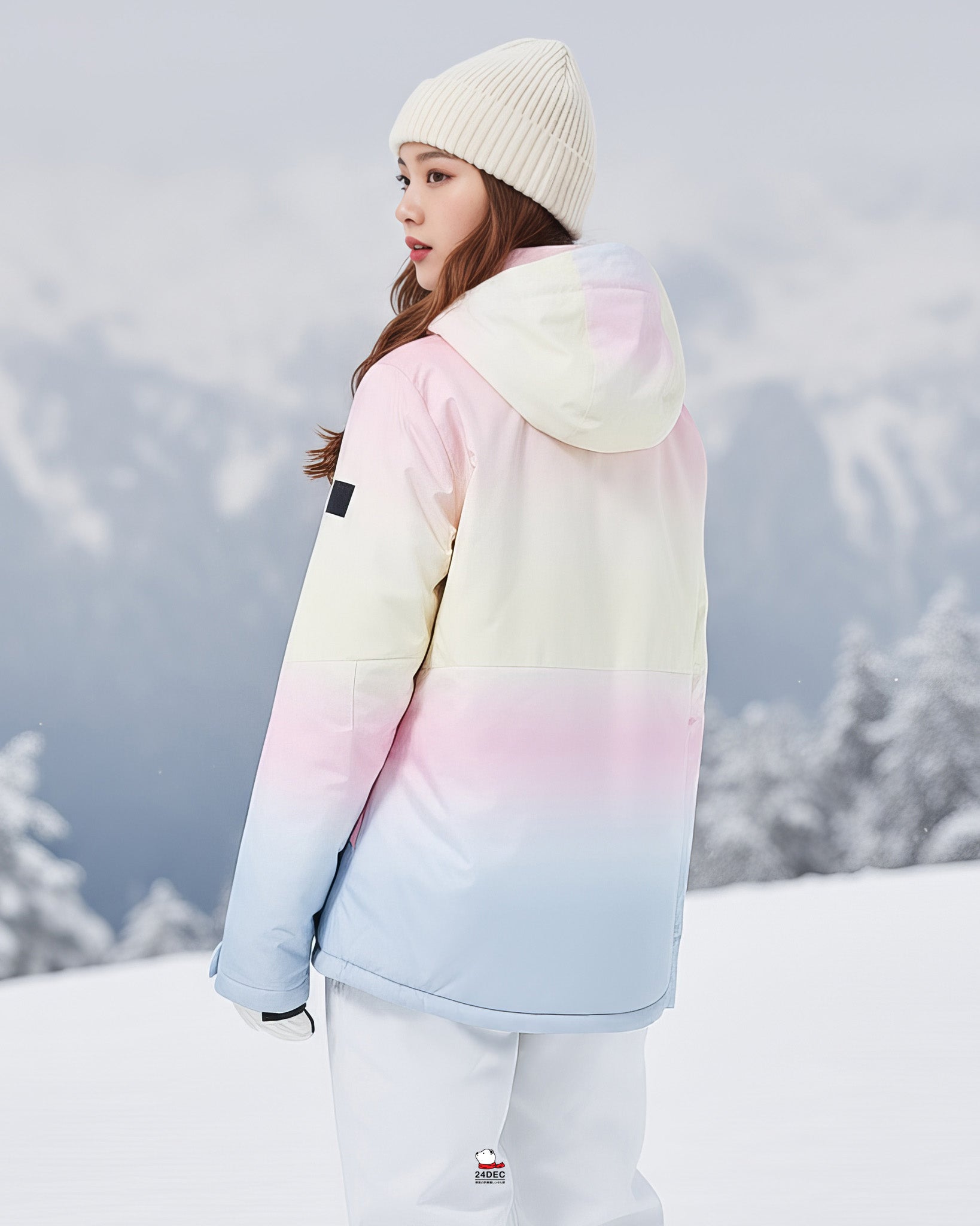 เช่าเสื้อสกี หญิง รุ่น LIPA สี ชมพู