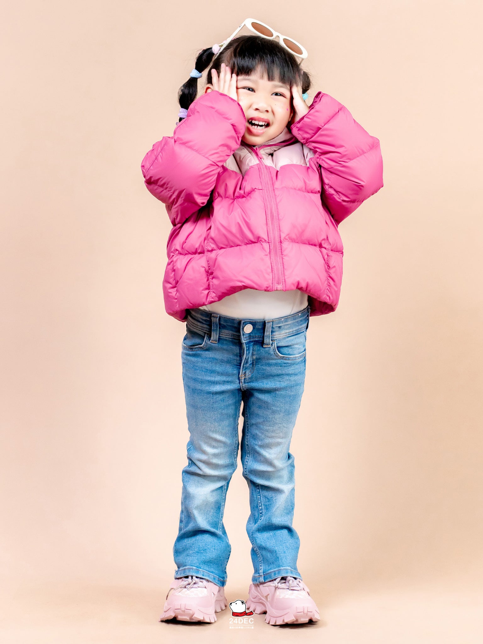 เช่าเสื้อกันหนาว เด็ก รุ่น LOVELY สี ชมพู