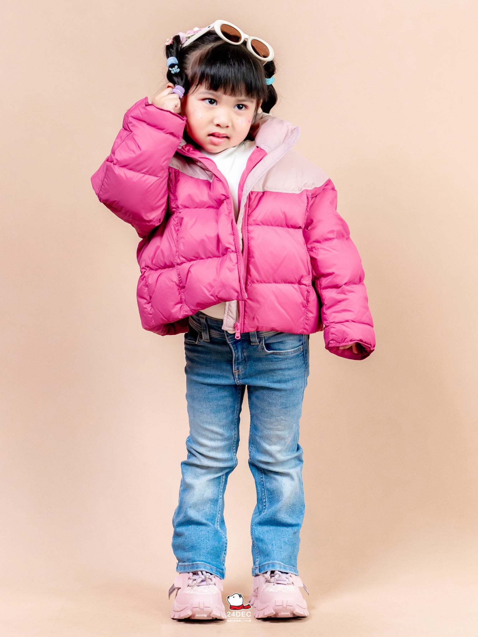 เช่าเสื้อกันหนาว เด็ก รุ่น LOVELY สี ชมพู