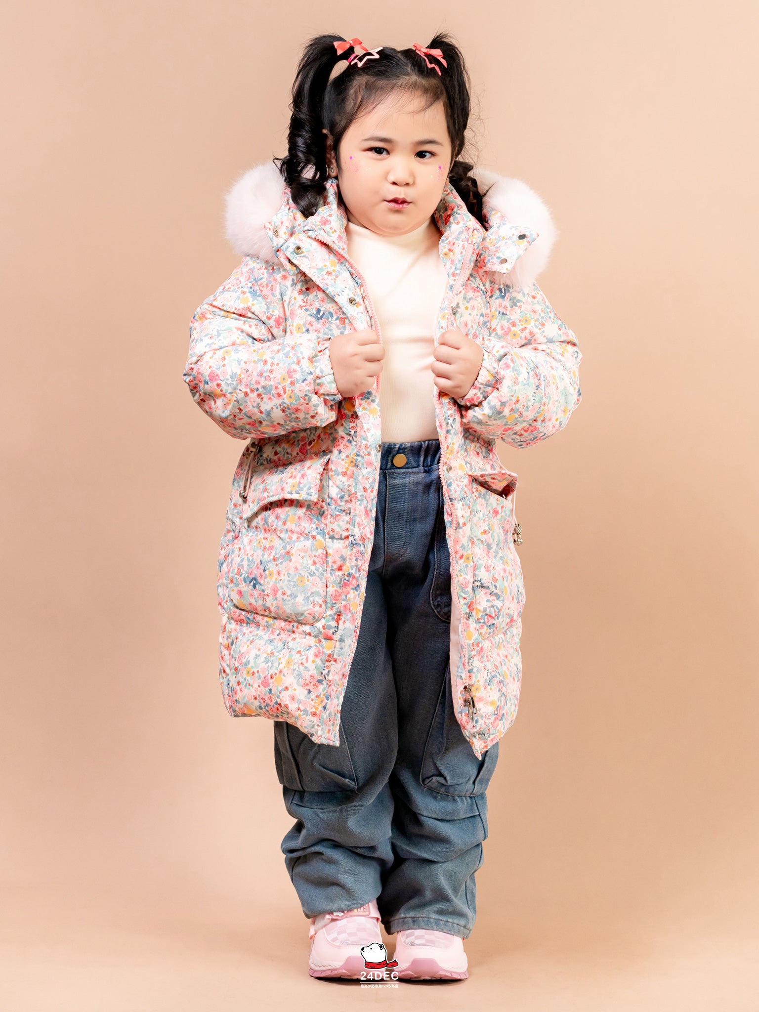 เช่าเสื้อกันหนาว เด็ก รุ่น MAGNOLIA สี ชมพู