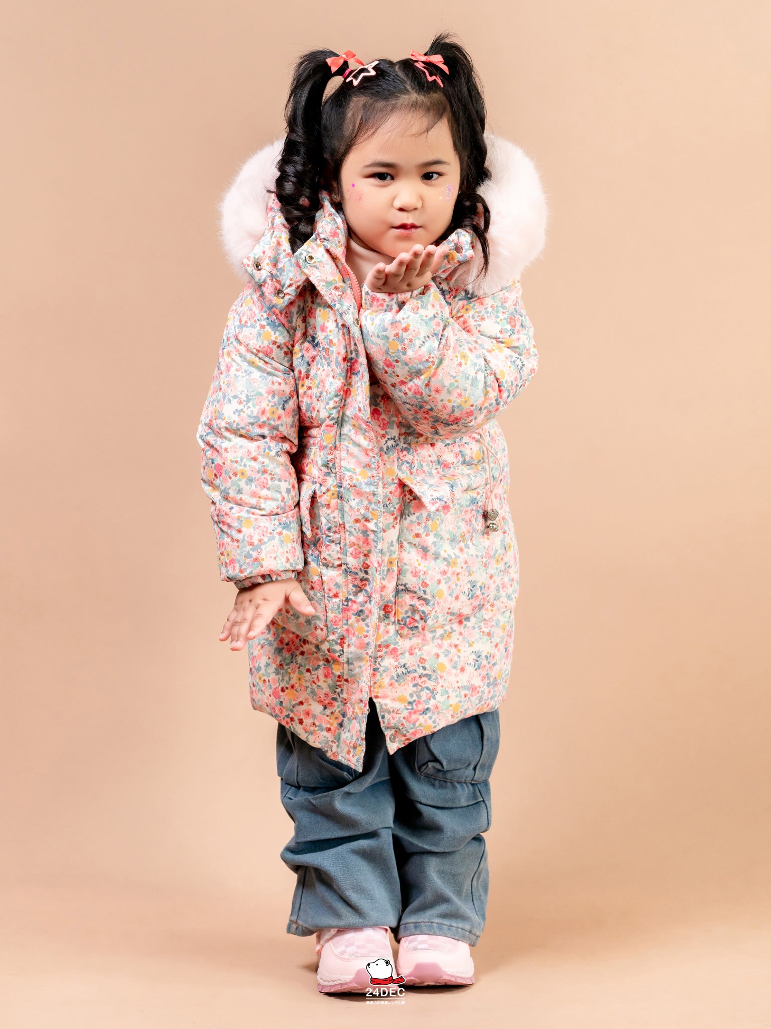 เช่าเสื้อกันหนาว เด็ก รุ่น MAGNOLIA สี ชมพู