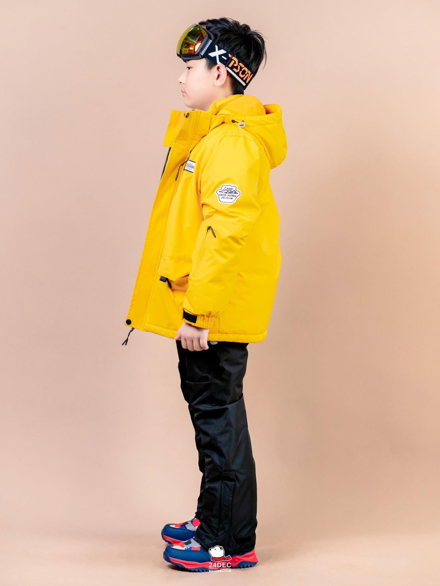 เช่าชุดสกี (เสื้อ+กางเกง) เด็ก รุ่น MANILA สี เหลือง