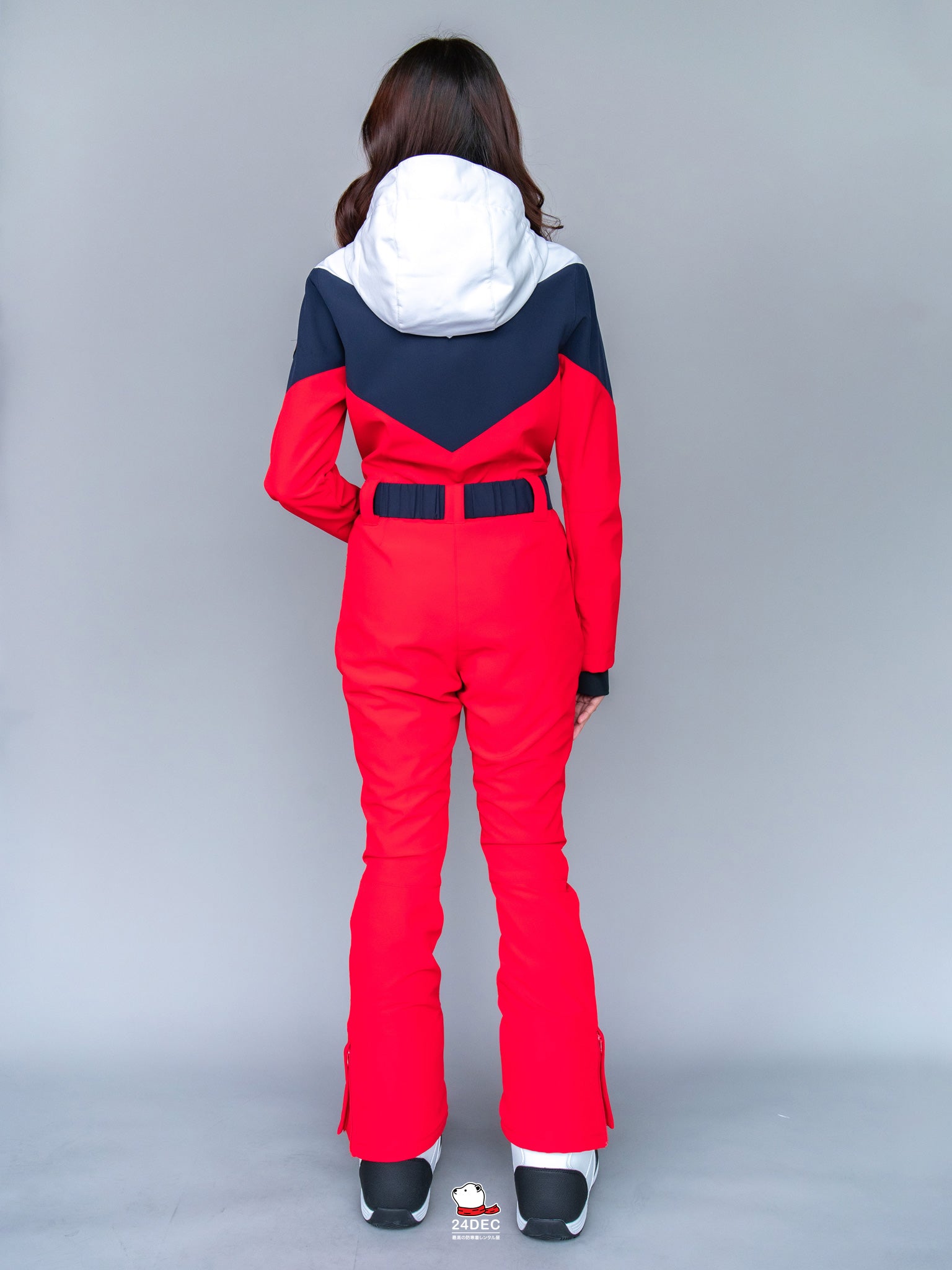 เช่าชุดสกี (เสื้อ+กางเกง) หญิง รุ่น MARMOT สี แดง