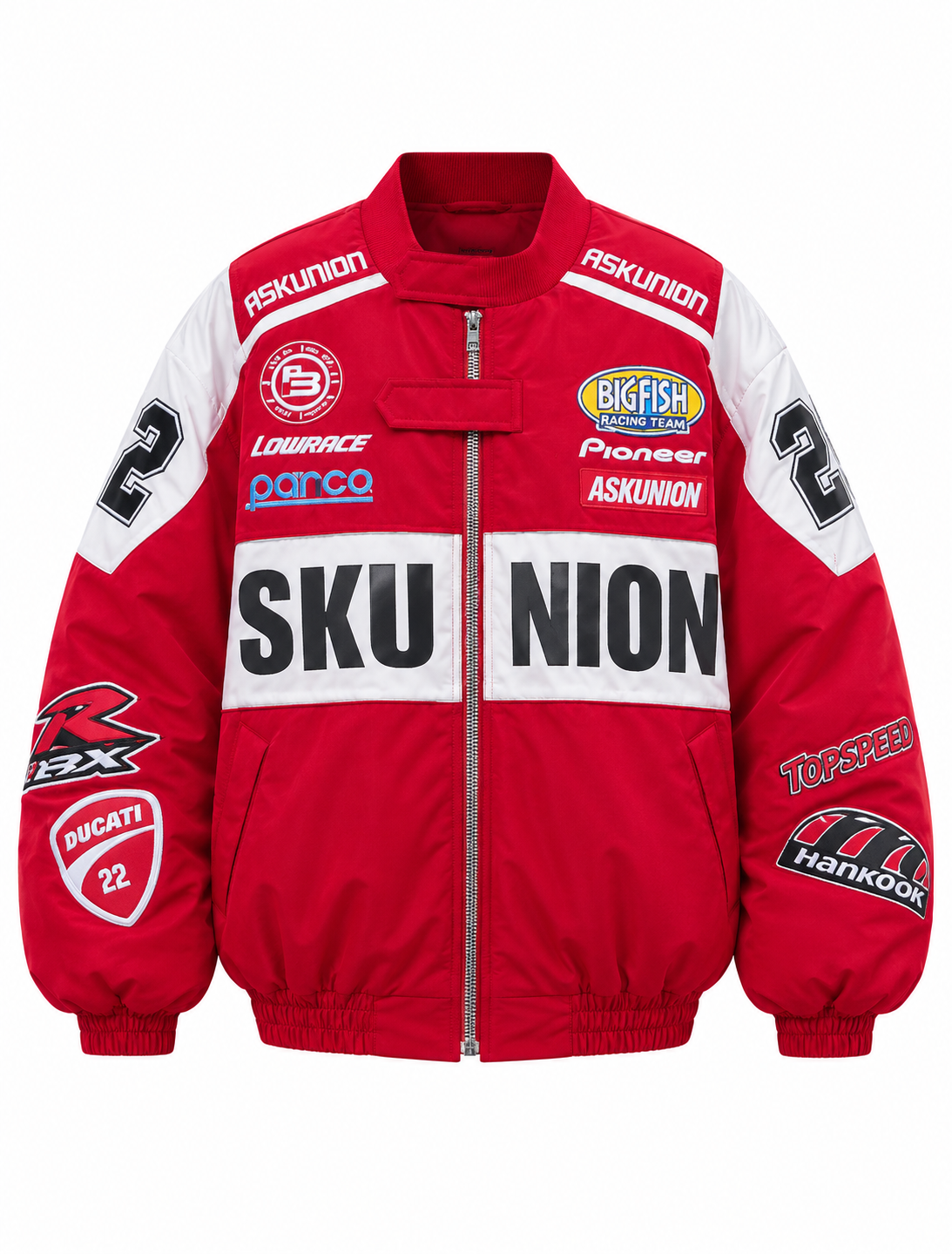 เช่าเสื้อแจ็คเก็ต ชาย รุ่น MOTORSPORT สี แดง