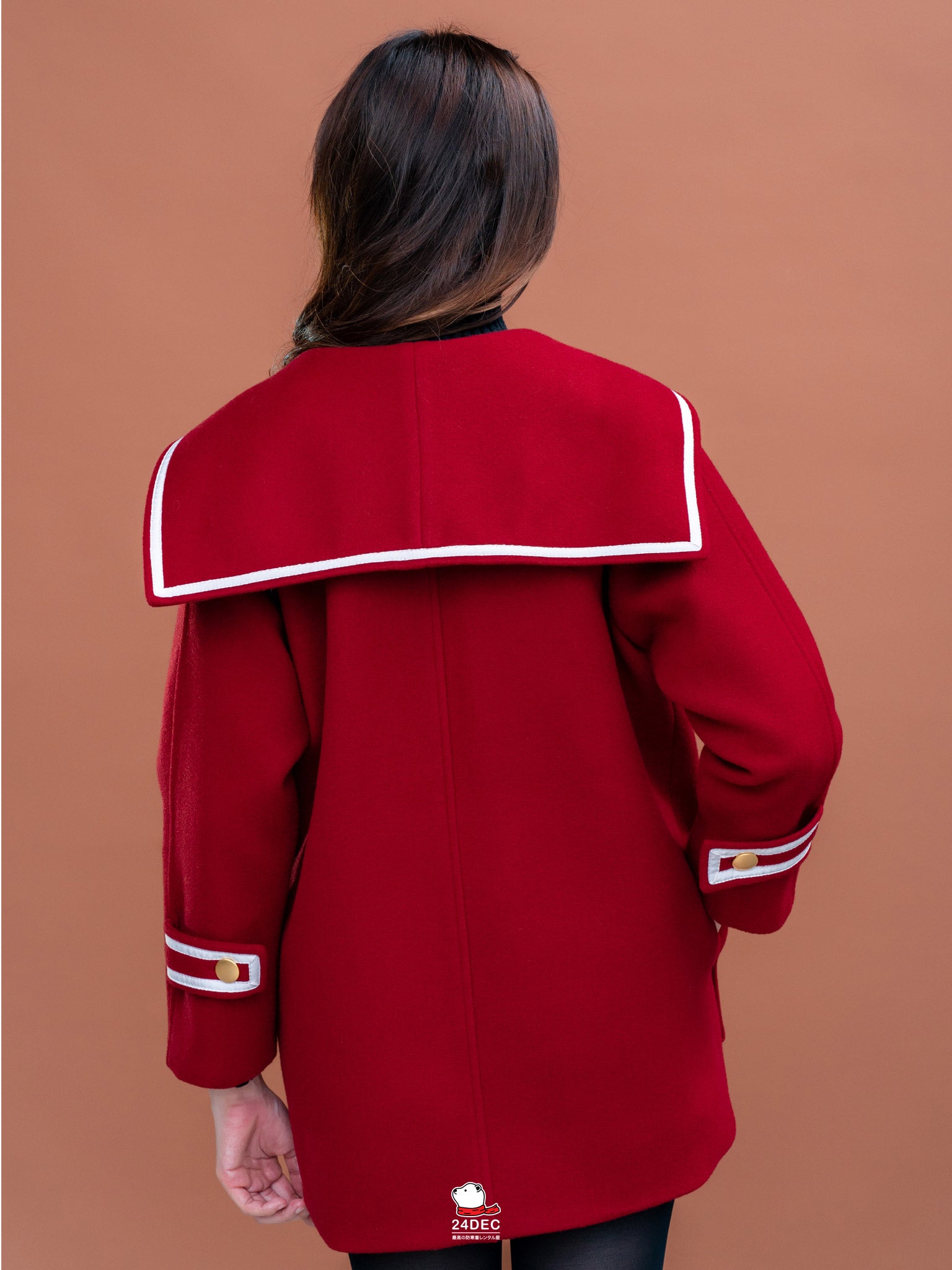เช่าเสื้อโค้ท หญิง รุ่น MARINER สี แดงเรดไวน์