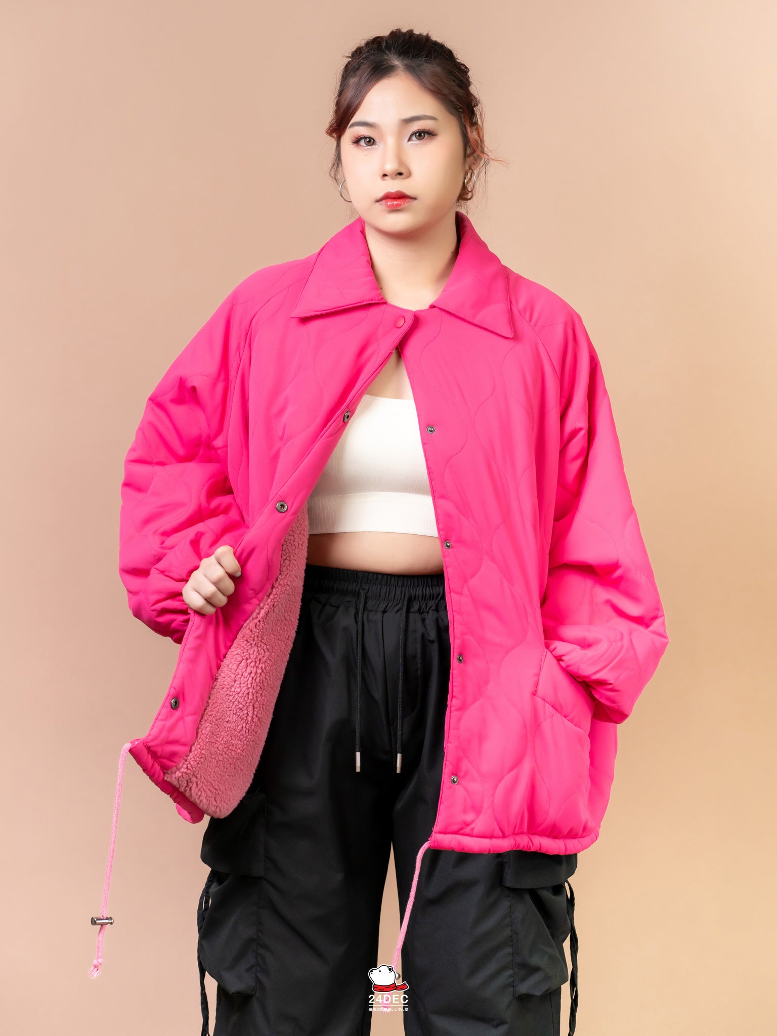 เช่าเสื้อแจ็คเก็ต หญิง รุ่น NANCY สี ชมพู