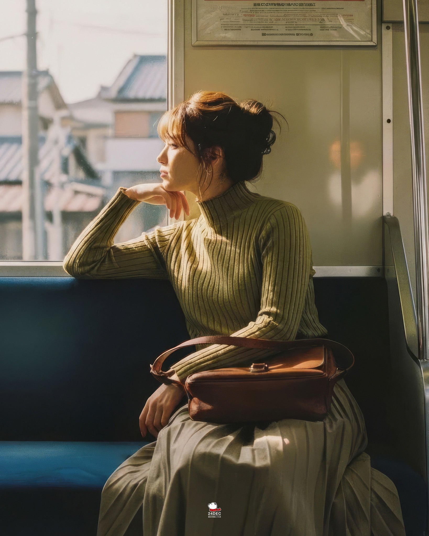 เช่าเสื้อคอเต่า หญิง รุ่น NARA สี เขียว