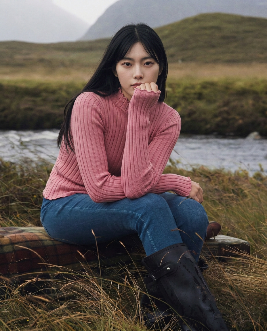เช่าเสื้อคอเต่า หญิง รุ่น NARA สี ชมพู