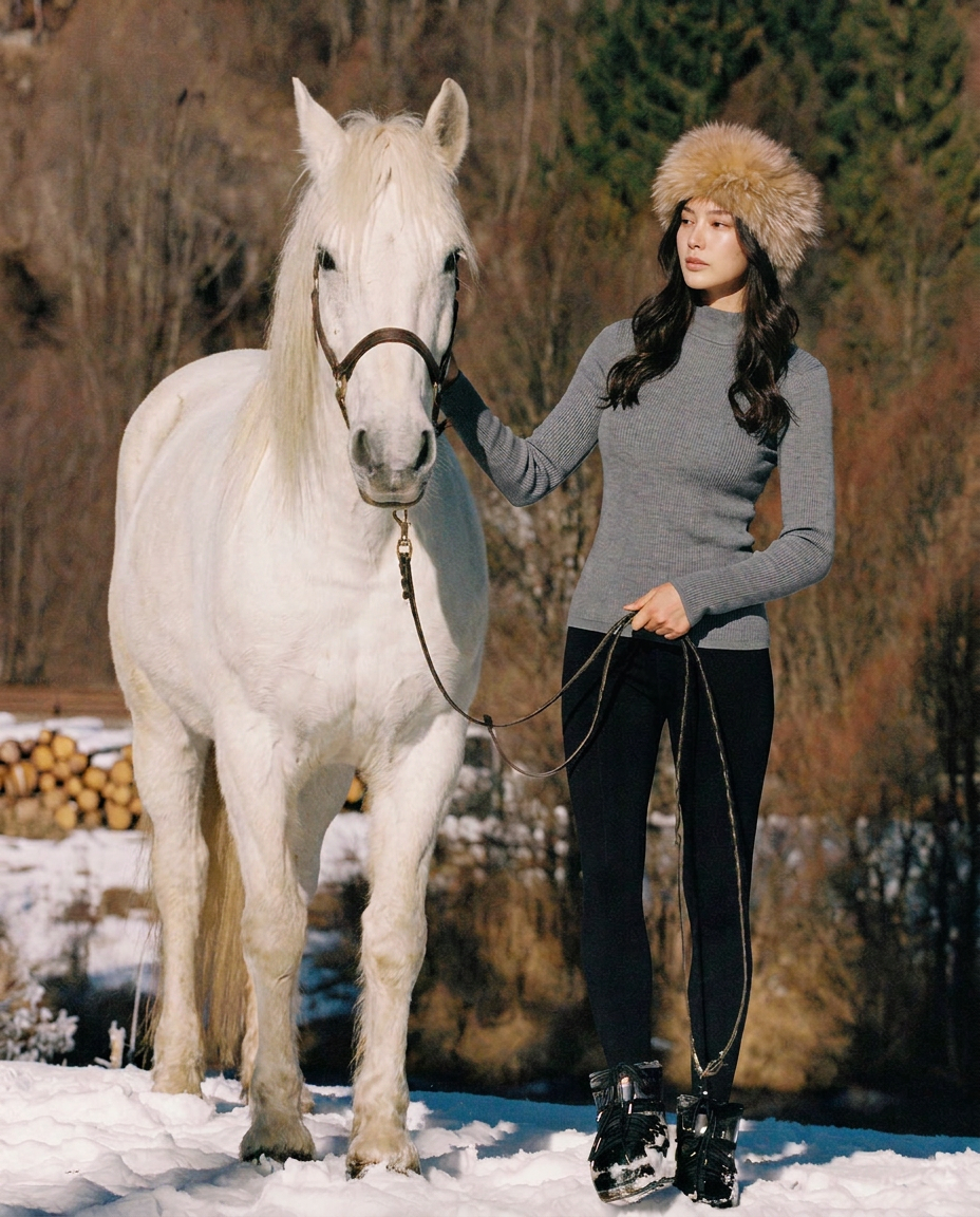 เช่าเสื้อคอเต่า หญิง รุ่น NORLAND สี เทา