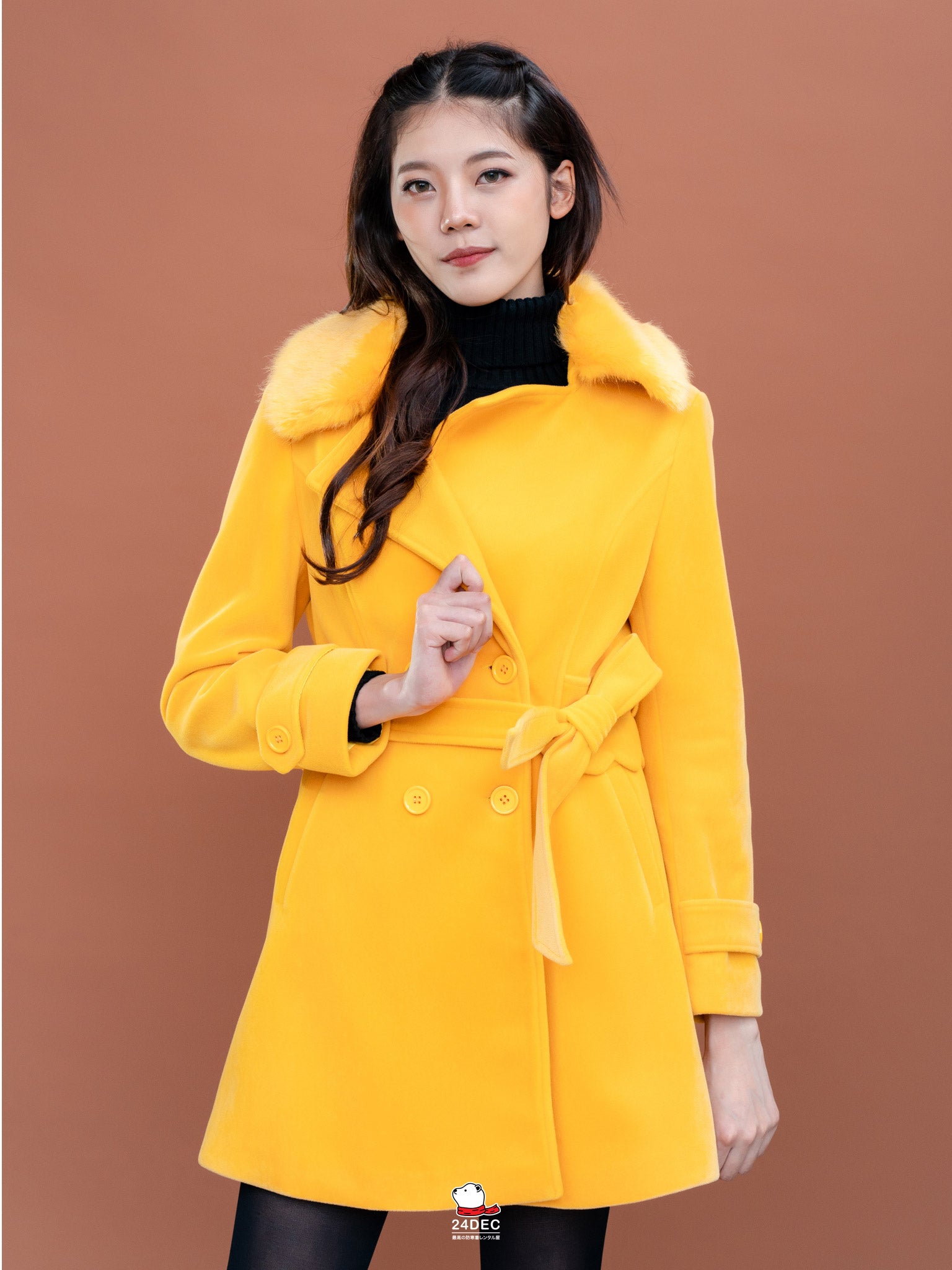 เช่าเสื้อโค้ท หญิง รุ่น DUCHESS สี เหลือง