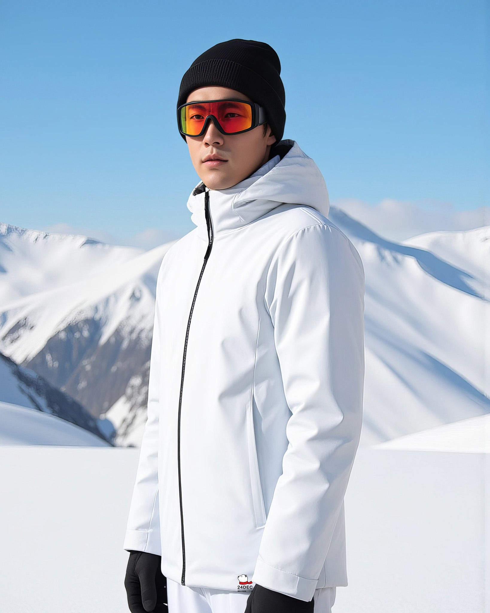 เช่าเสื้อกันหนาว ชาย รุ่น OYMYAKON สี ขาว
