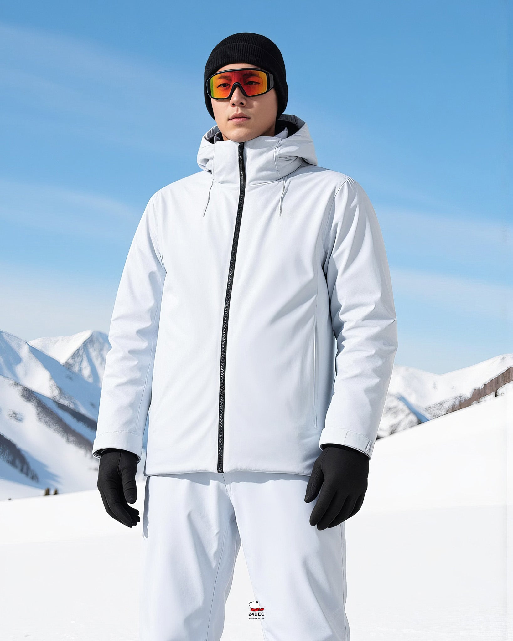 เช่าเสื้อกันหนาว ชาย รุ่น OYMYAKON สี ขาว