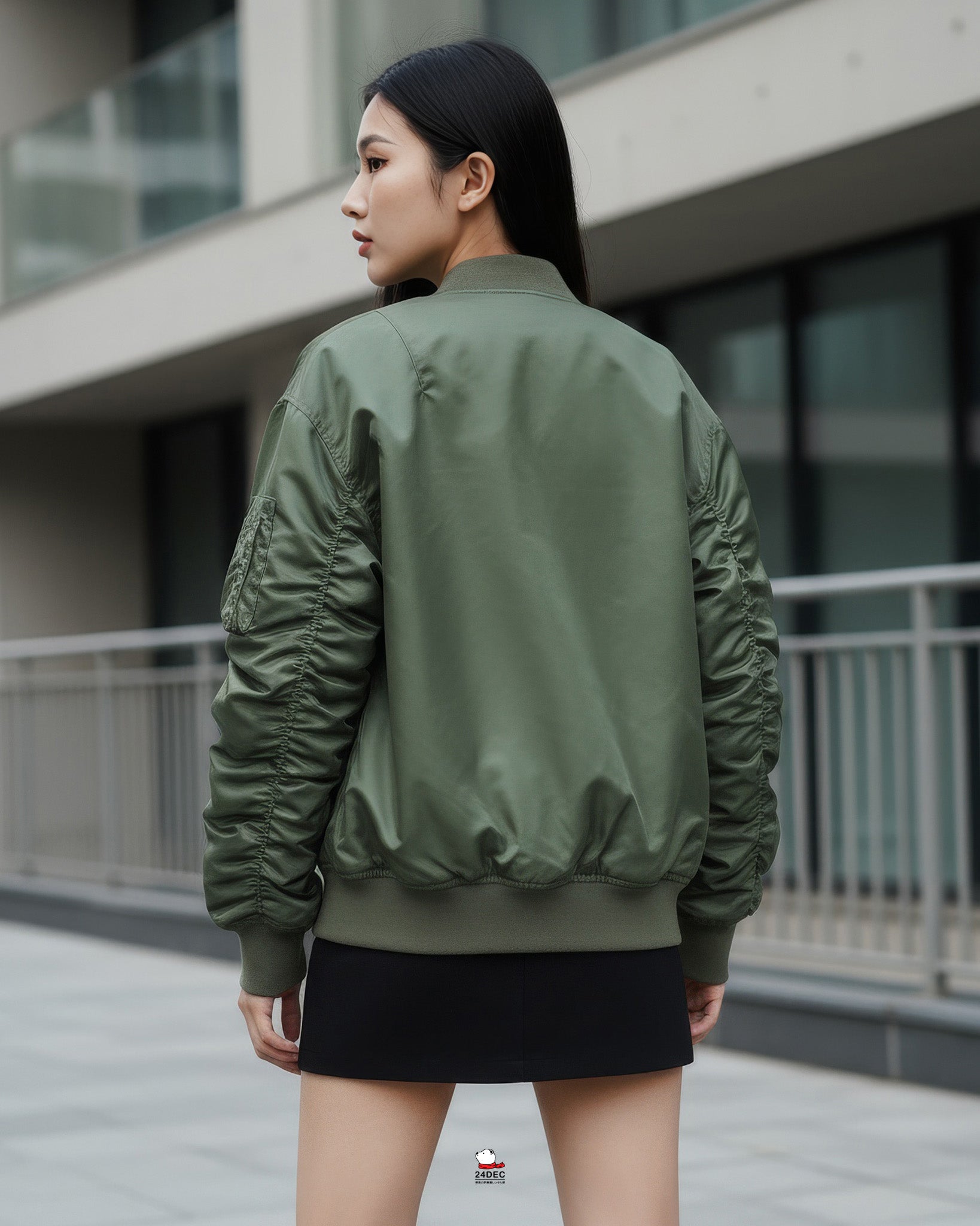 เช่าเสื้อแจ็คเก็ต หญิง รุ่น PINE สี เขียว