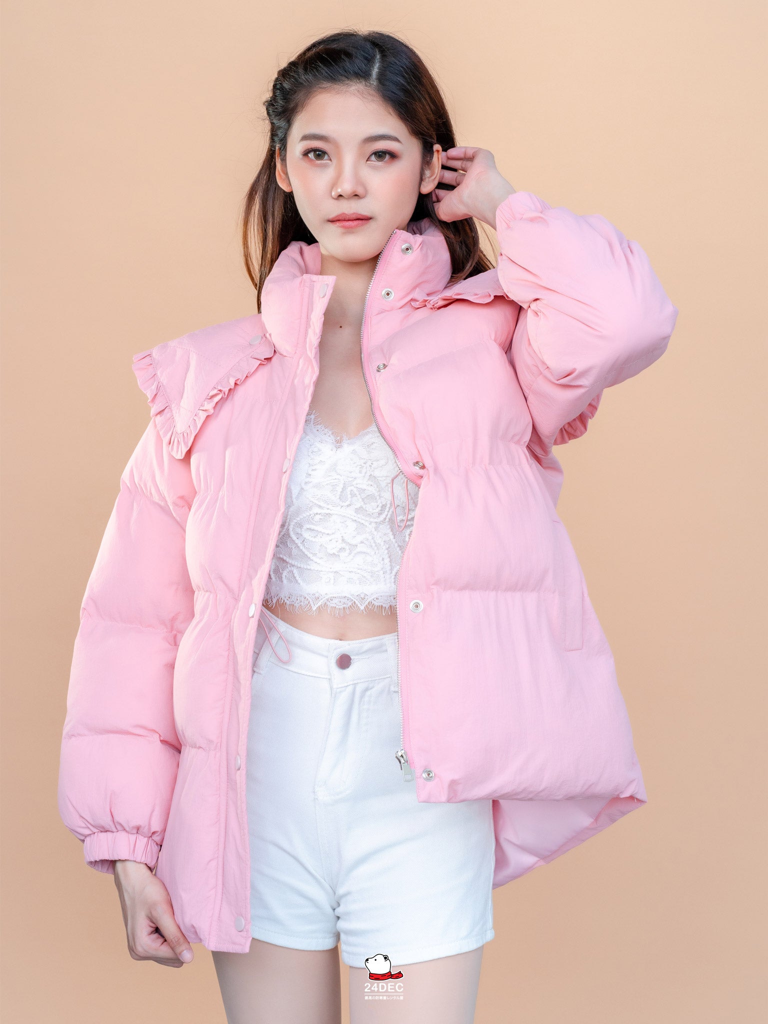เช่าเสื้อกันหนาว หญิง รุ่น PUELLA สี ชมพู