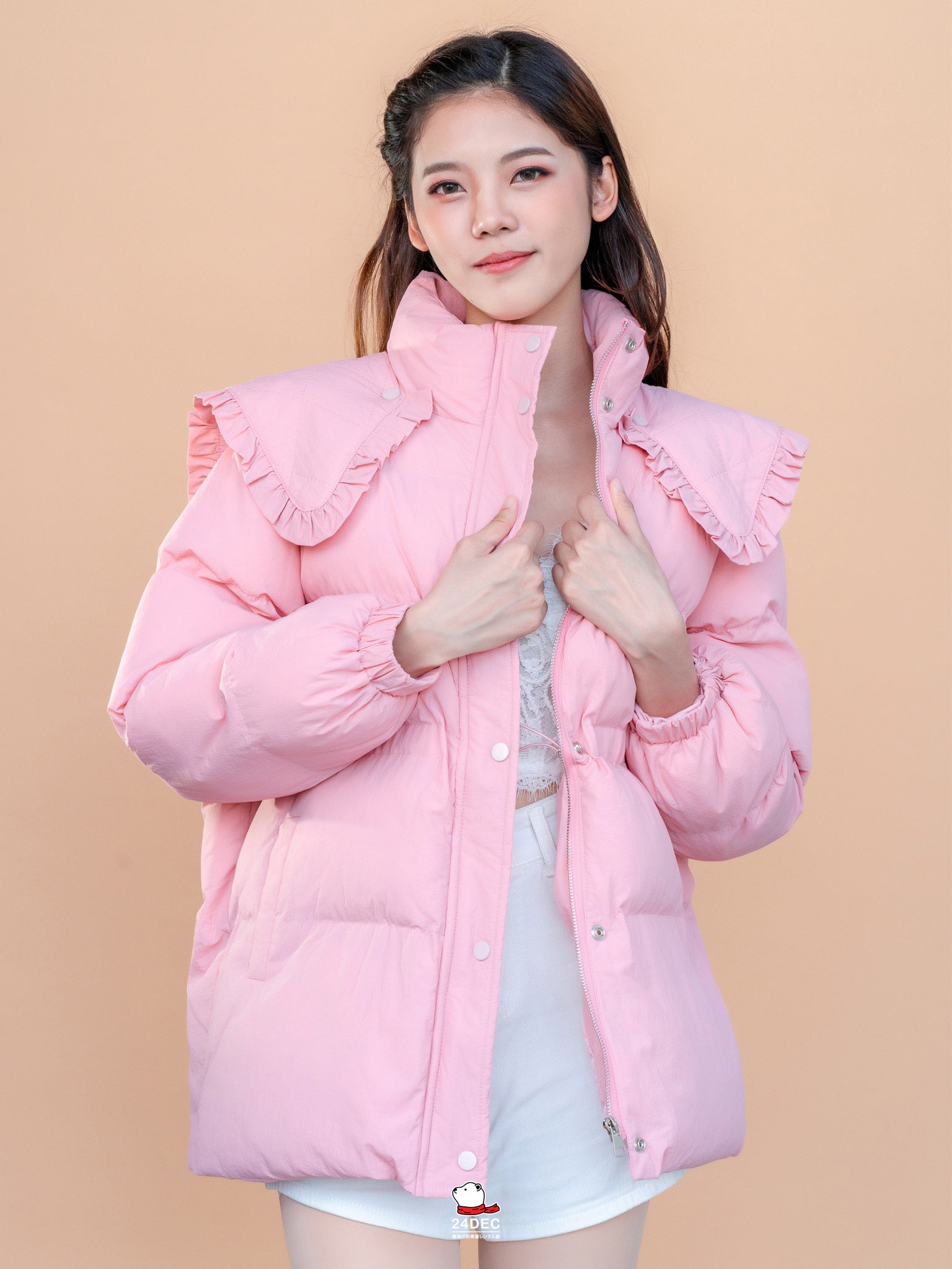 เช่าเสื้อกันหนาว หญิง รุ่น PUELLA สี ชมพู