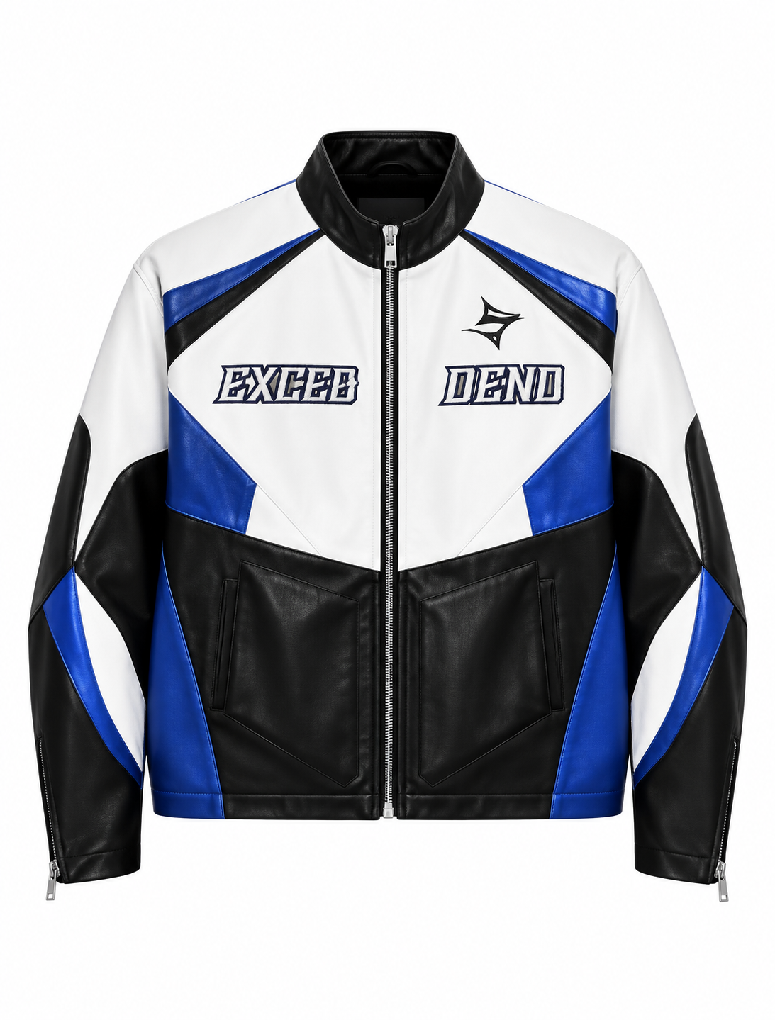 เช่าเสื้อแจ็คเก็ต ชาย รุ่น RACING สี น้ำเงิน