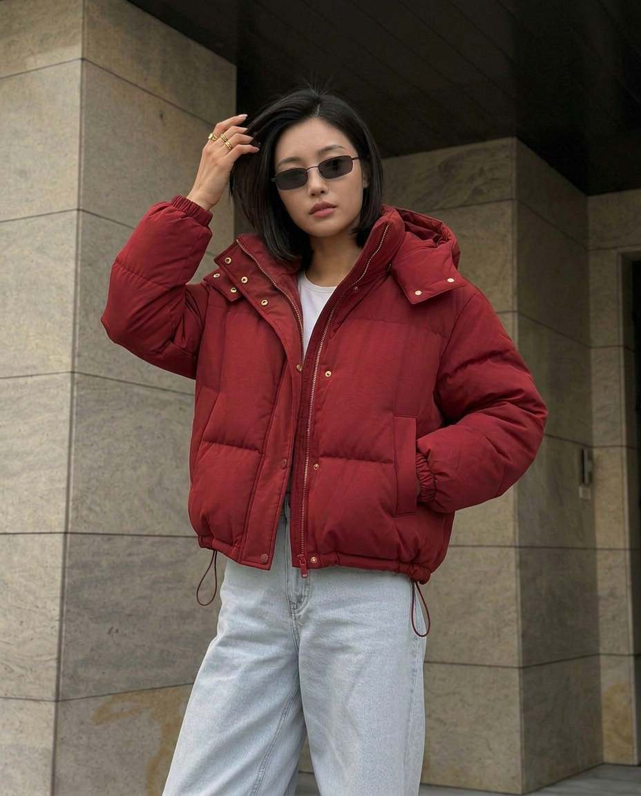 เช่าเสื้อกันหนาว หญิง รุ่น ROJO สี แดง