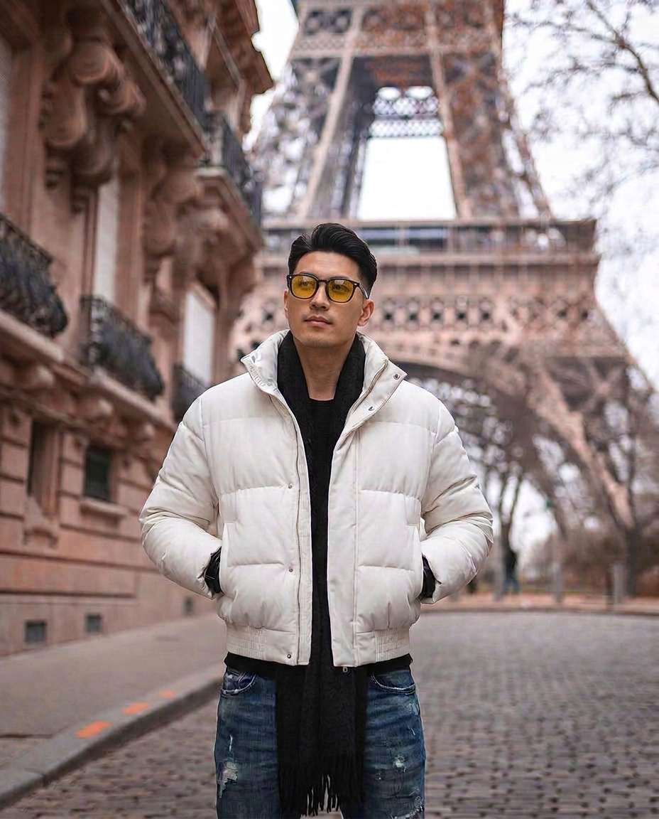 เช่าเสื้อกันหนาว ชาย รุ่น RONALDO สี ขาว