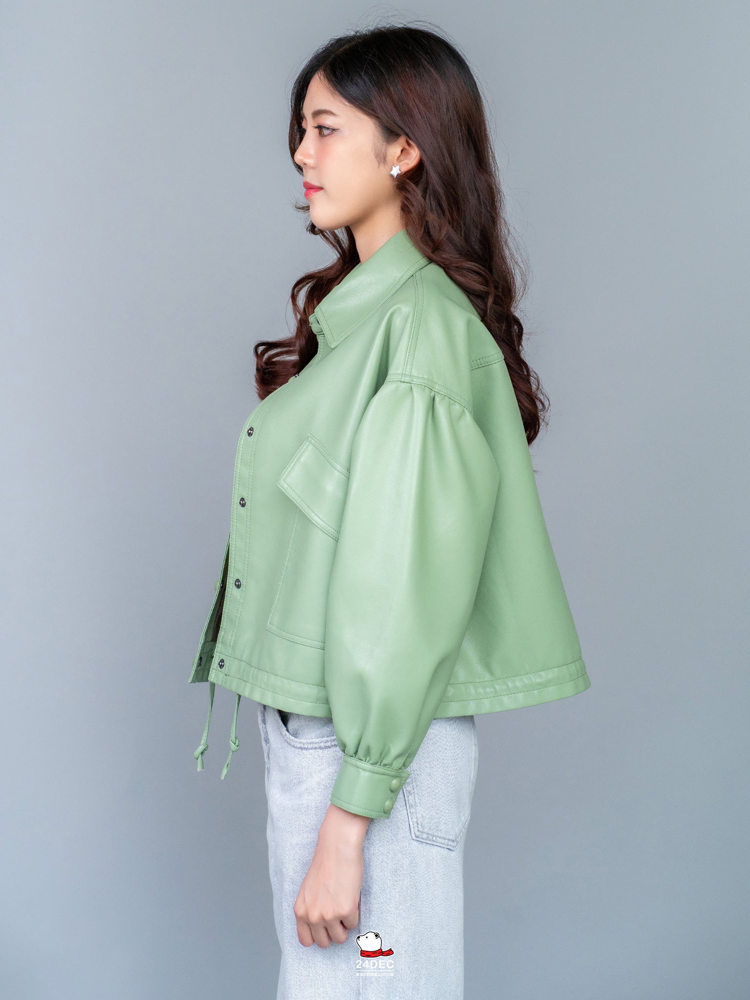 เช่าเสื้อแจ็คเก็ต หญิง รุ่น SAGE สี เขียว