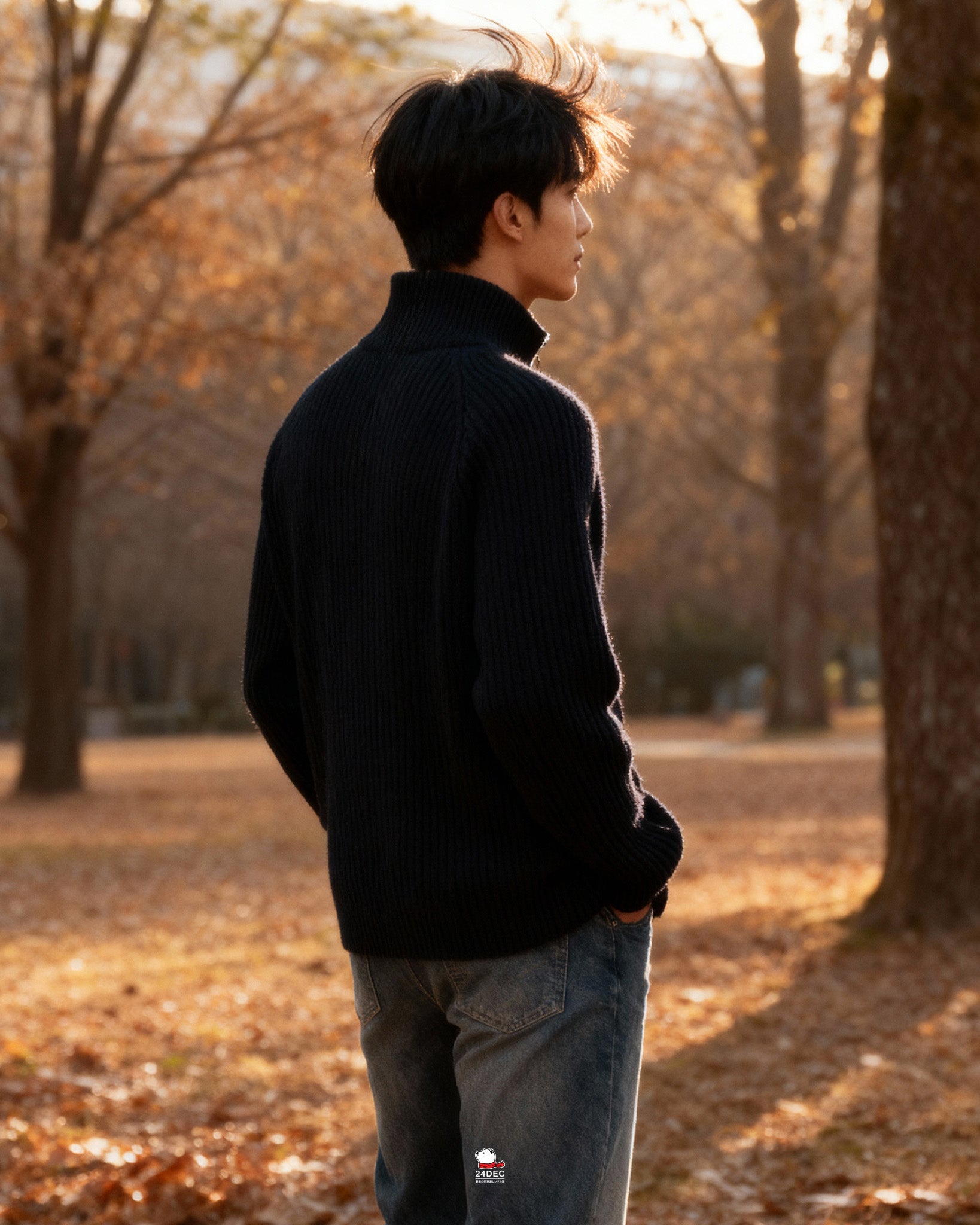 เช่าเสื้อคาร์ดิแกน ชาย รุ่น SENDAI สี ดำ