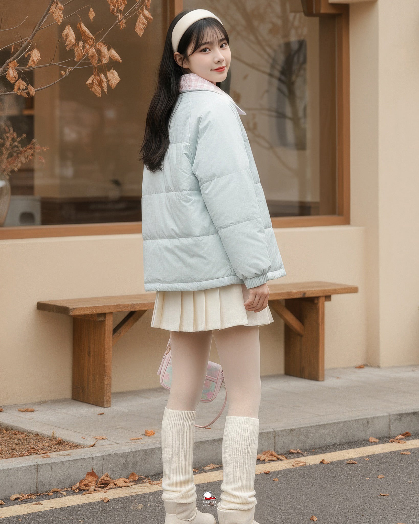 เช่าเสื้อกันหนาว หญิง รุ่น SHIZUKA สี ฟ้า