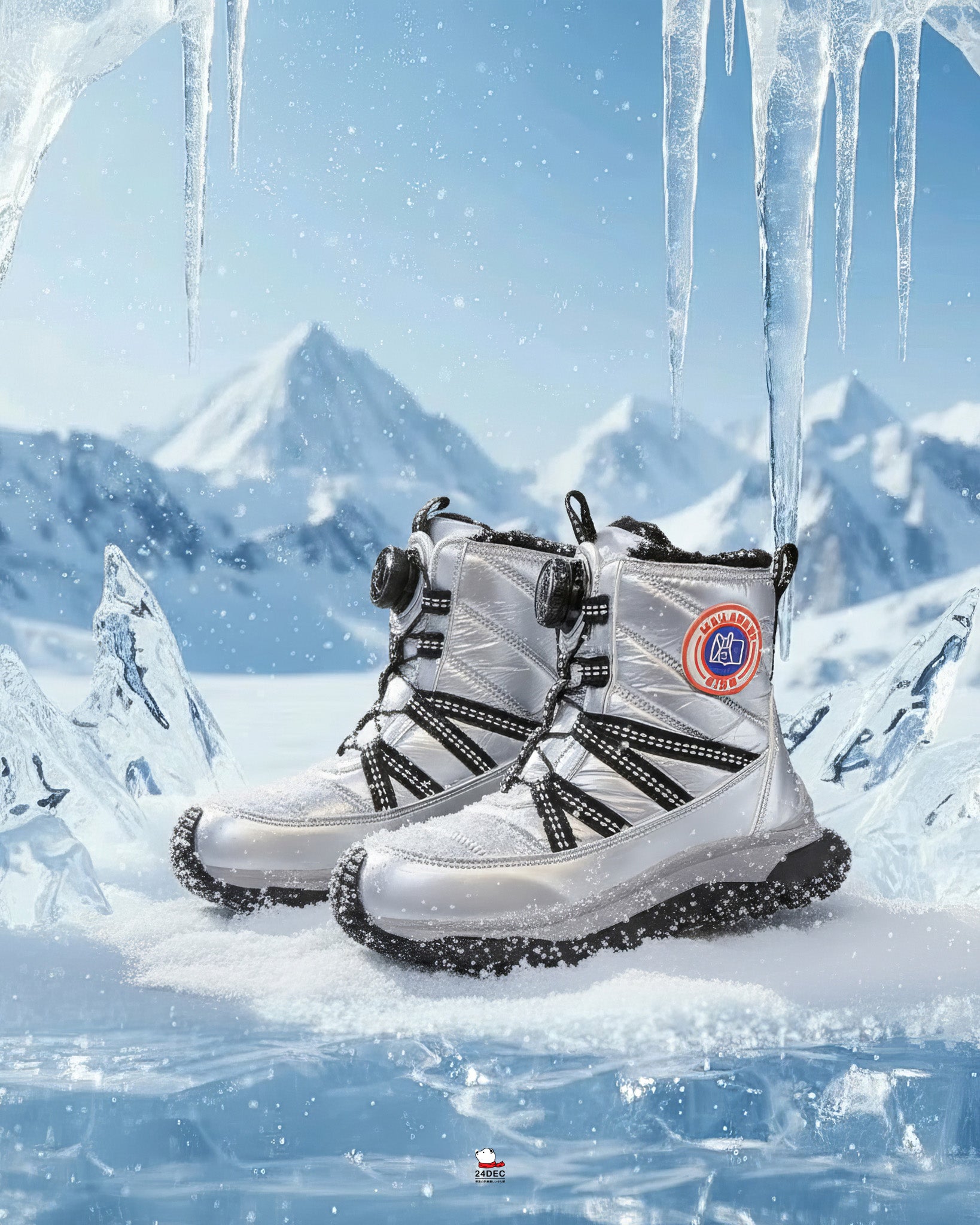 เช่ารองเท้าบูท เด็ก รุ่น SKIDOO สี เงิน