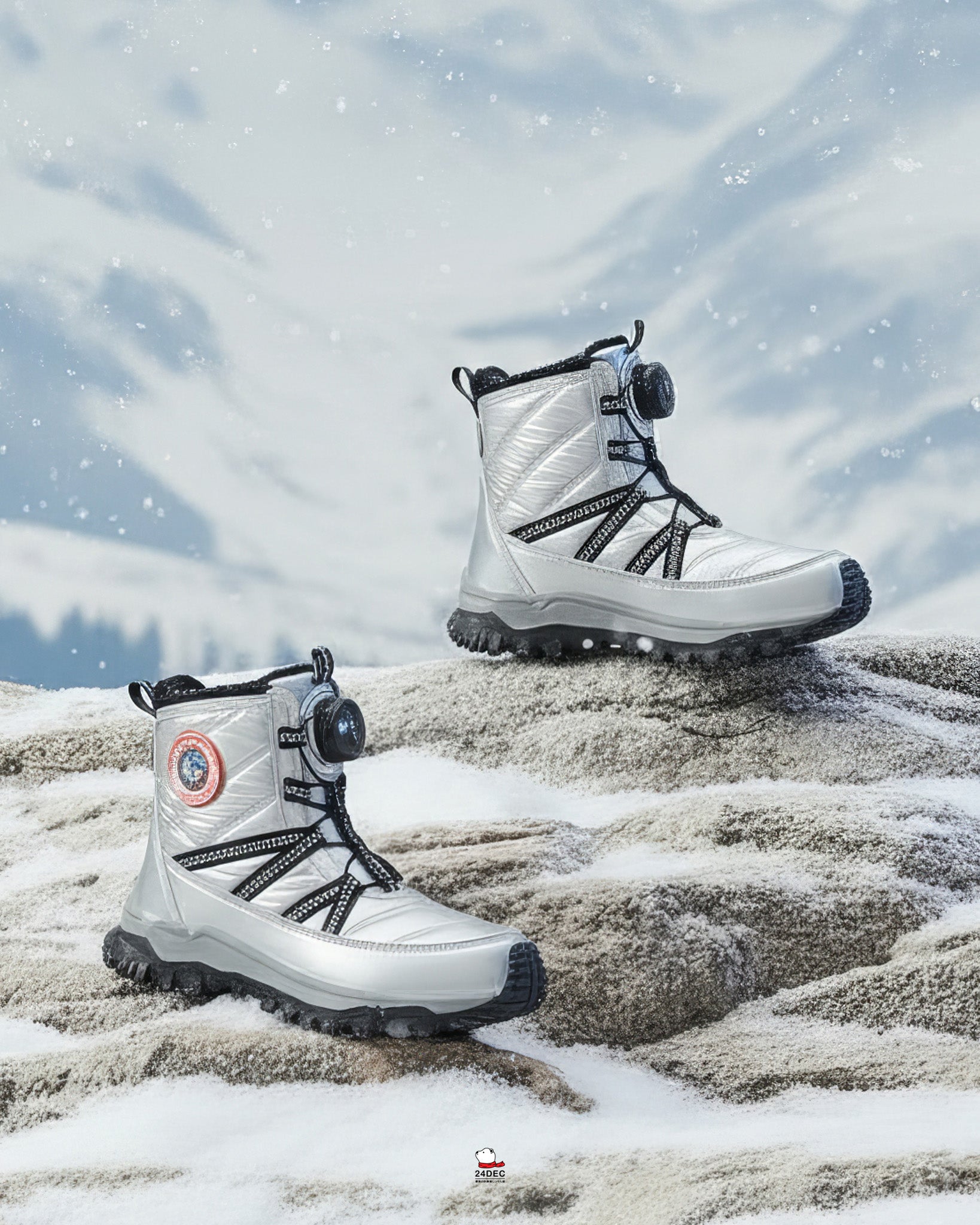 เช่ารองเท้าบูท เด็ก รุ่น SKIDOO สี เงิน