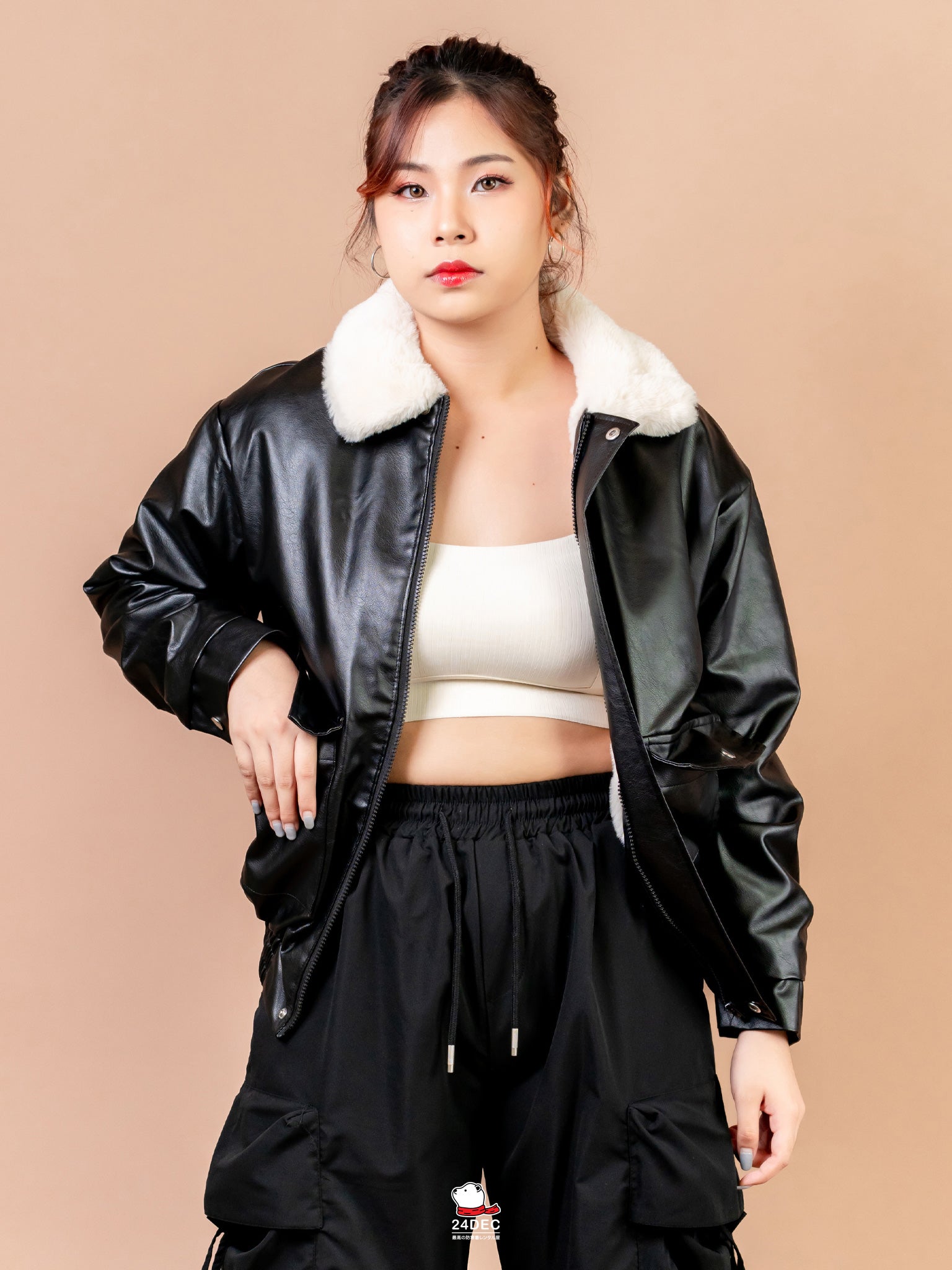 เช่าเสื้อแจ็คเก็ต หญิง รุ่น SLUMBER สี ดำ