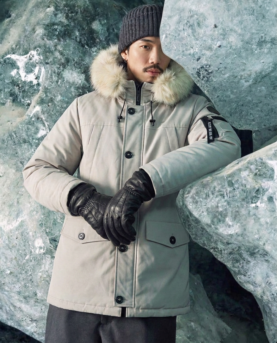 เช่าเสื้อกันหนาว ชาย รุ่น SNOWMOBILE สี ขาว