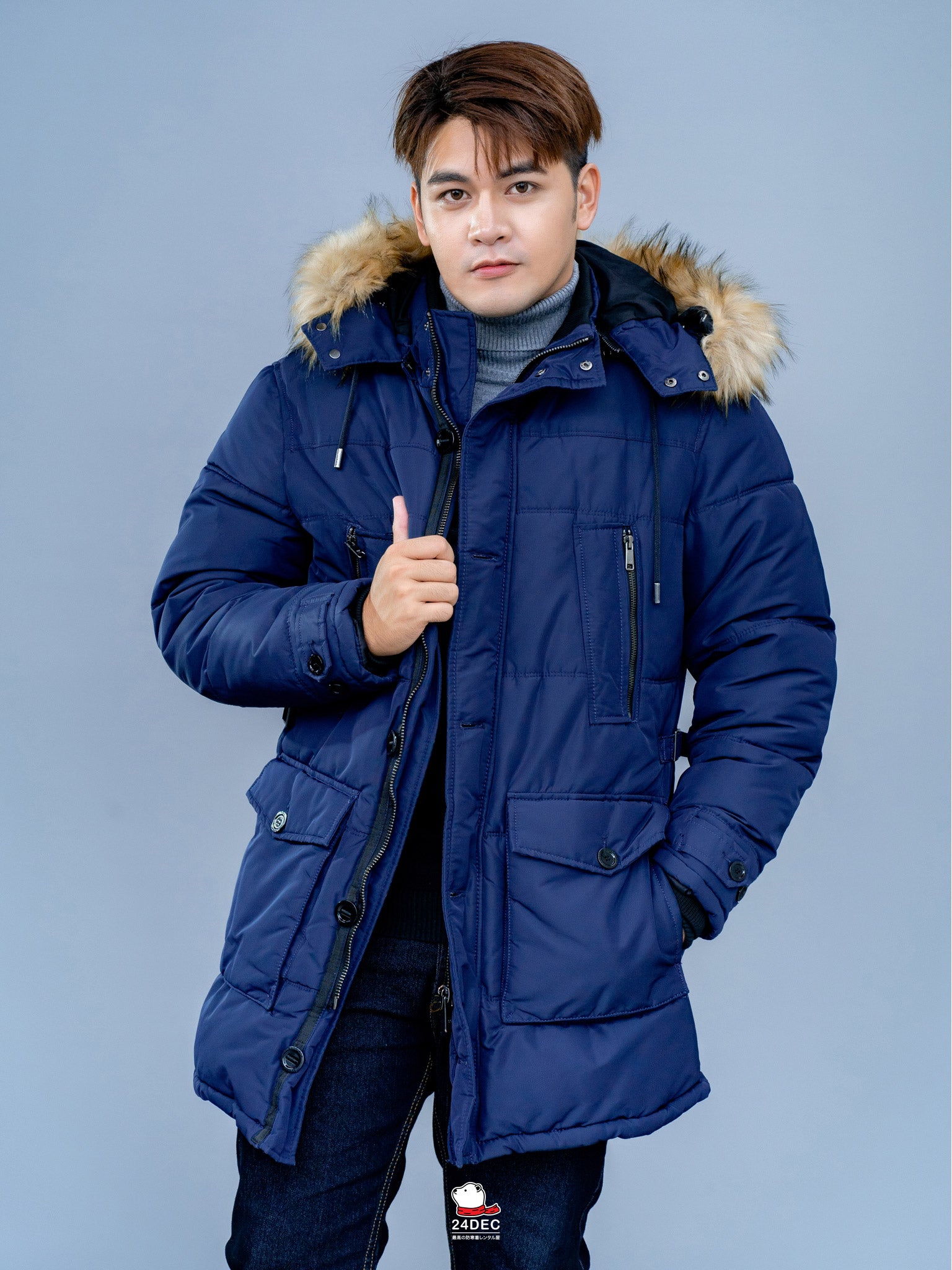 เช่าเสื้อกันหนาว ชาย รุ่น STORM สี น้ำเงิน