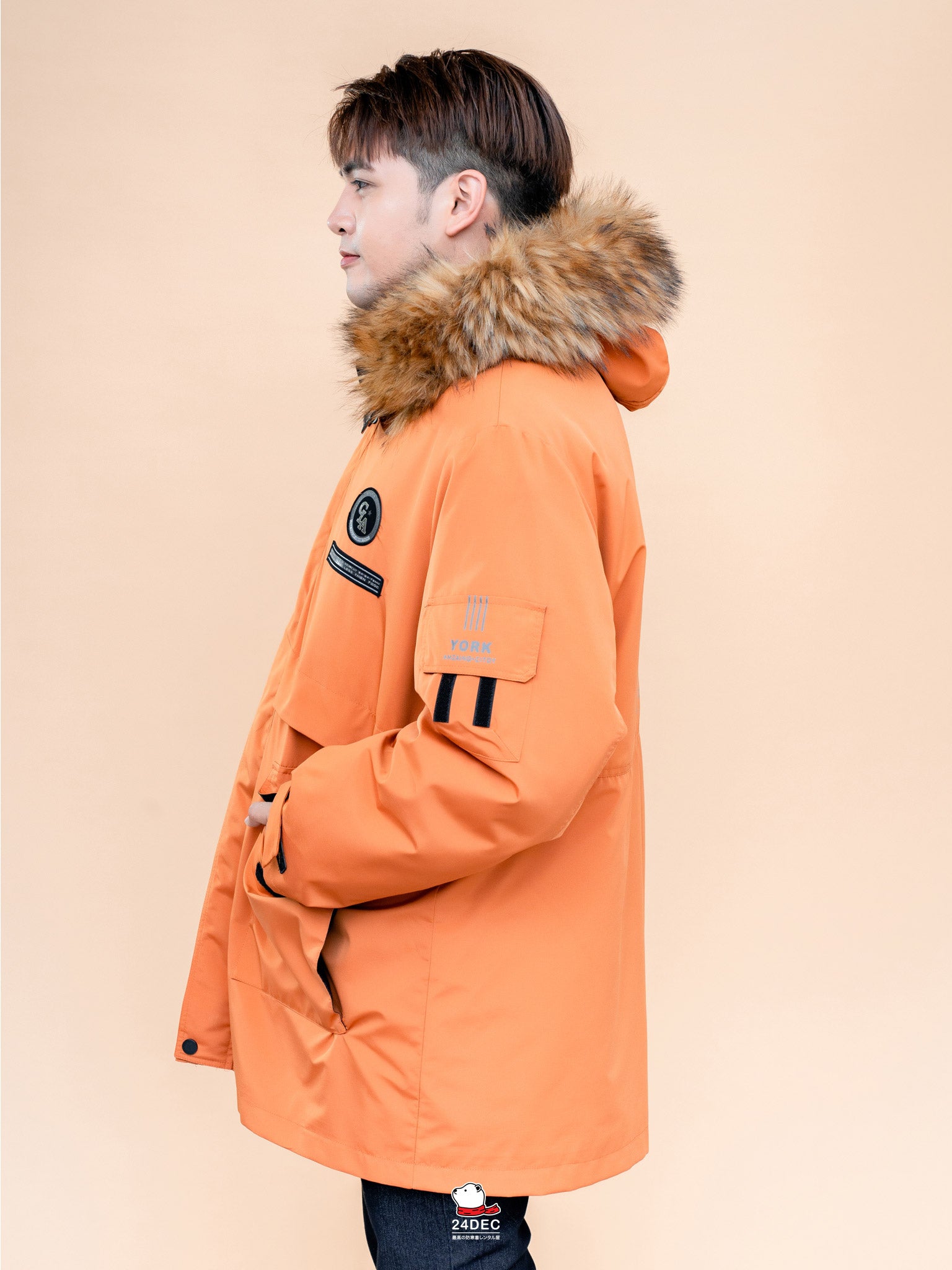เช่าเสื้อกันหนาว ชาย รุ่น SUN สี ส้ม
