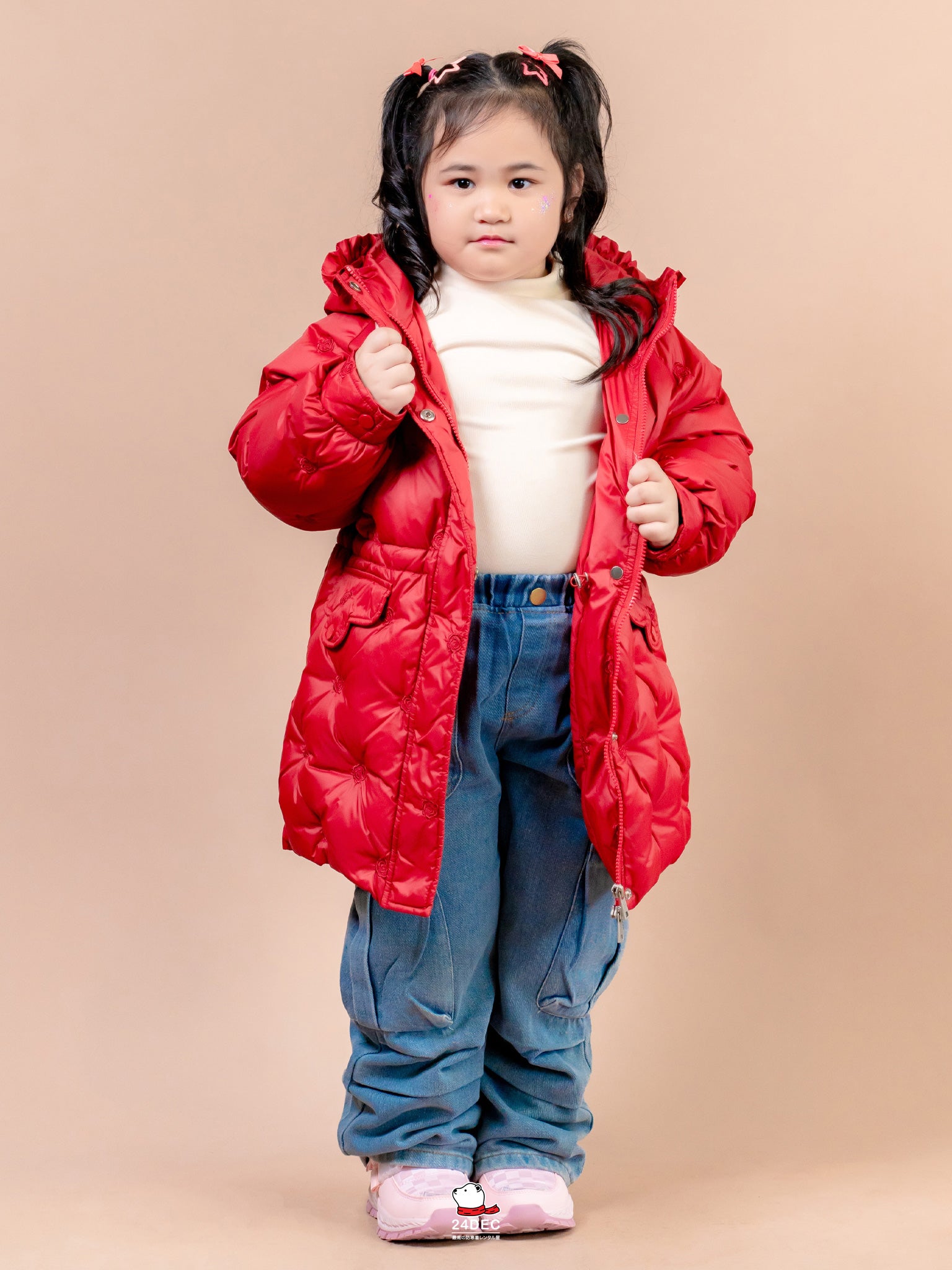 เช่าเสื้อกันหนาว เด็ก รุ่น SURI สี แดง