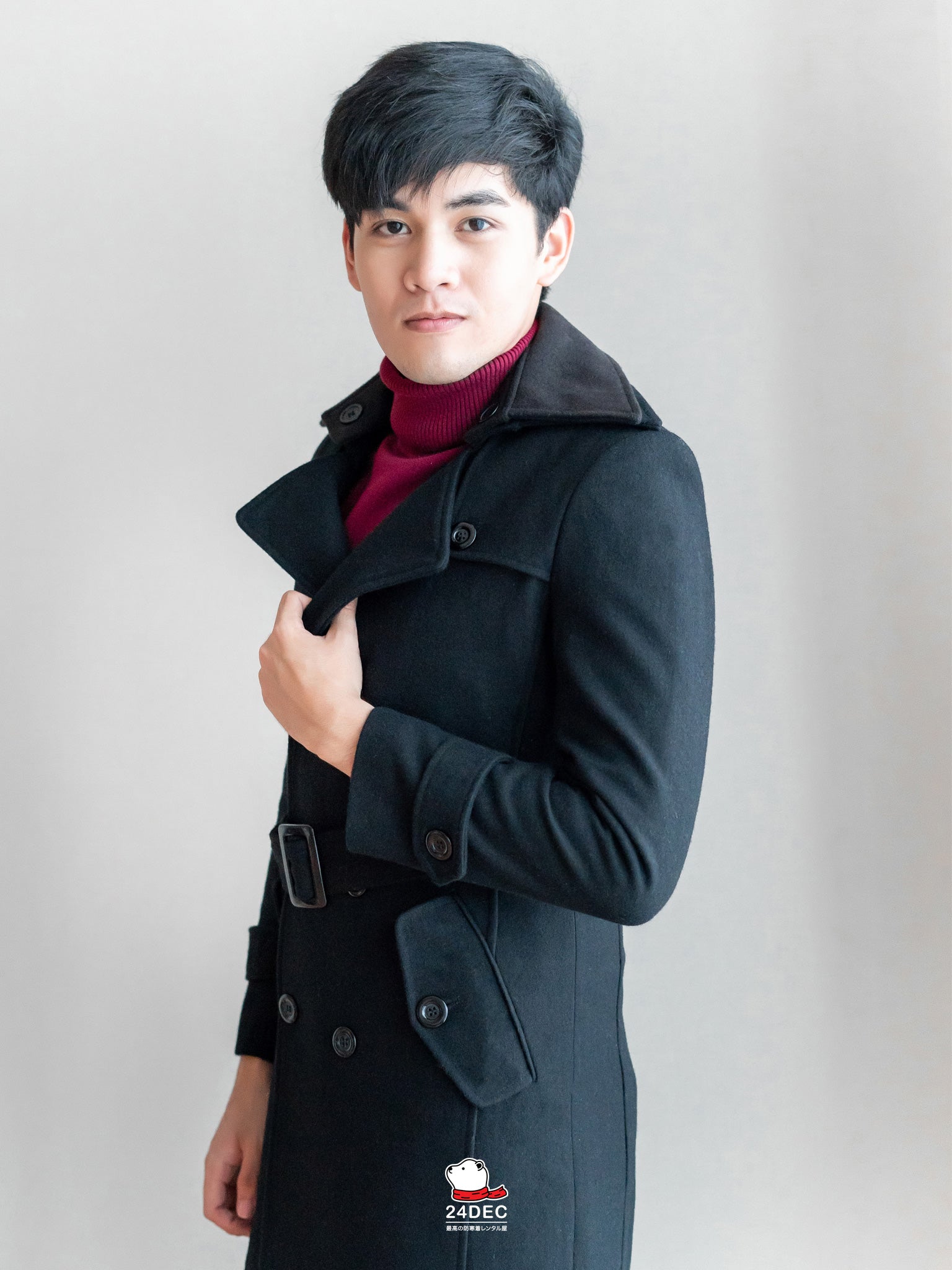 เช่าเสื้อโค้ท ชาย รุ่น SYMPHONY สี ดำ