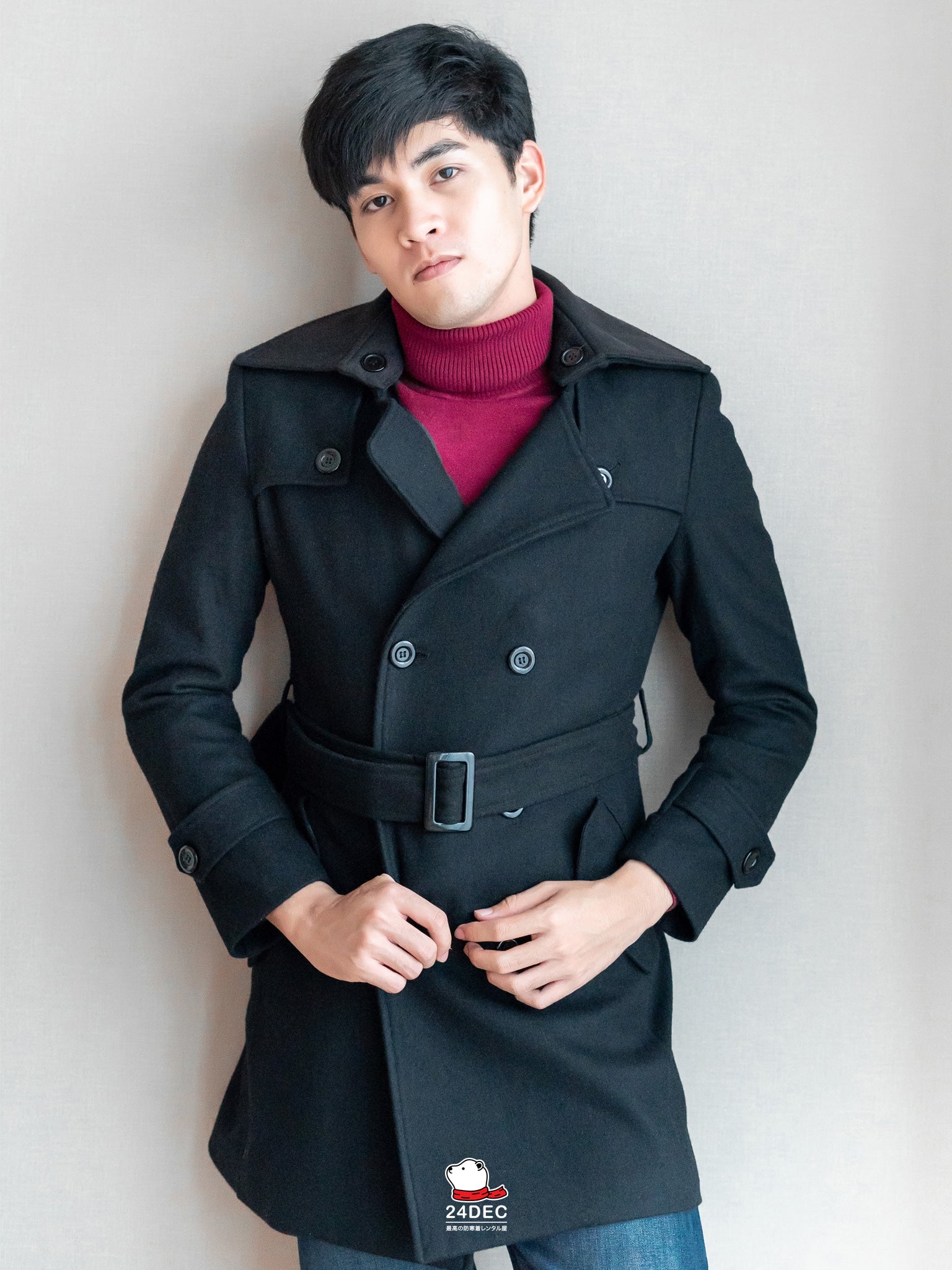 เช่าเสื้อโค้ท ชาย รุ่น SYMPHONY สี ดำ
