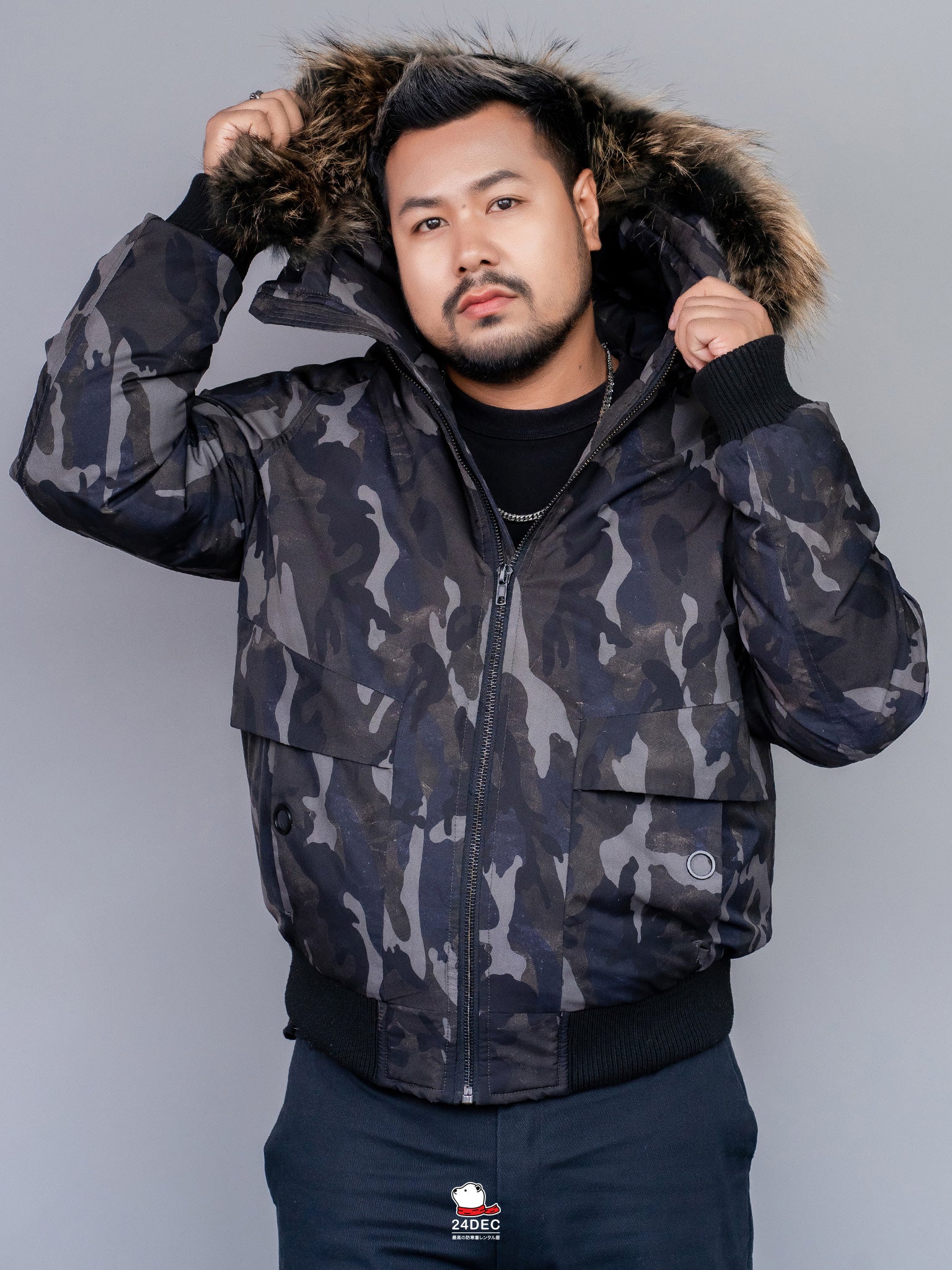 เช่าเสื้อกันหนาว ชาย รุ่น TACTICAL สี เขียว