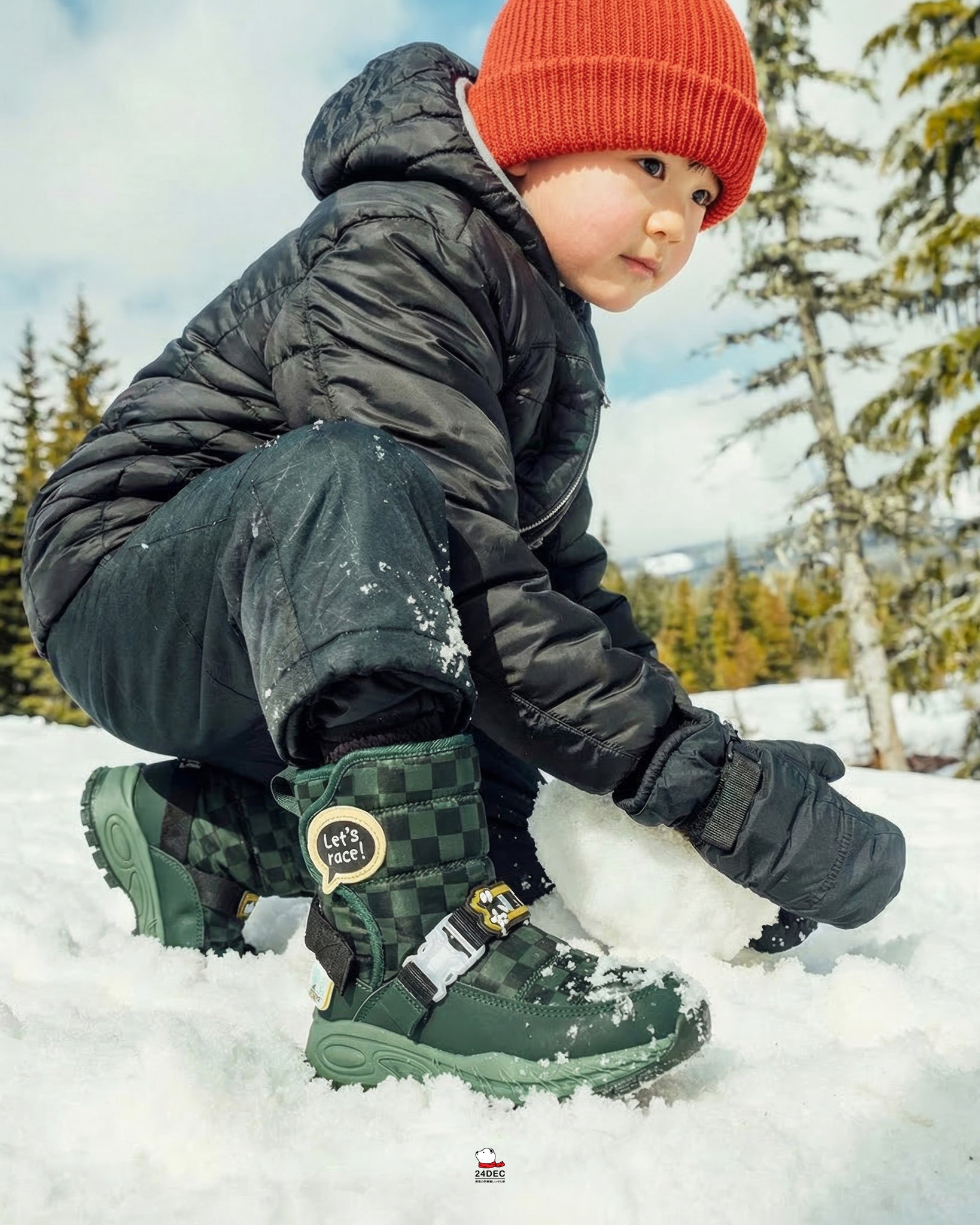 เช่ารองเท้าบูท เด็ก รุ่น TALKING สี เขียว