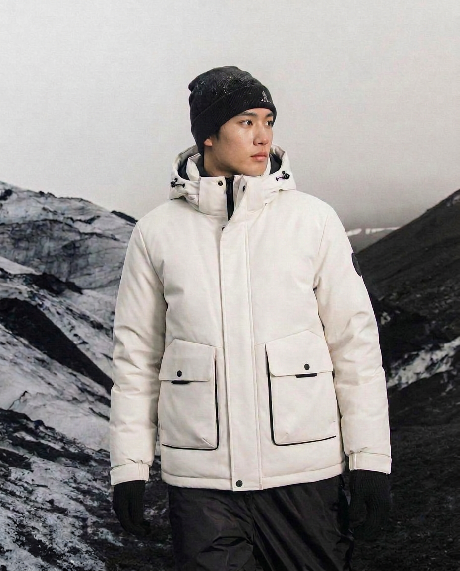 เช่าเสื้อกันหนาว ชาย รุ่น TITLIS สี ขาว