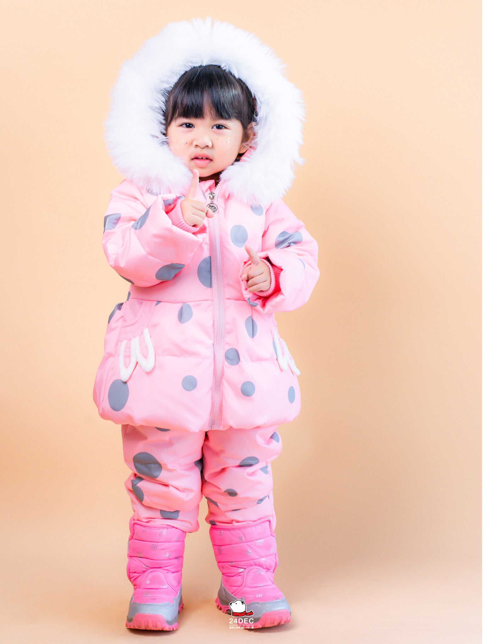เช่าเสื้อกันหนาว เด็ก รุ่น VALENTINE สี ชมพู