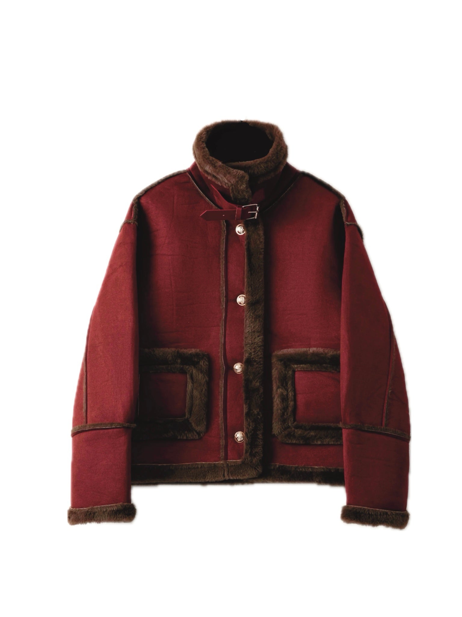 เช่าเสื้อแจ็คเก็ต หญิง รุ่น VELVET สี แดงเรดไวน์