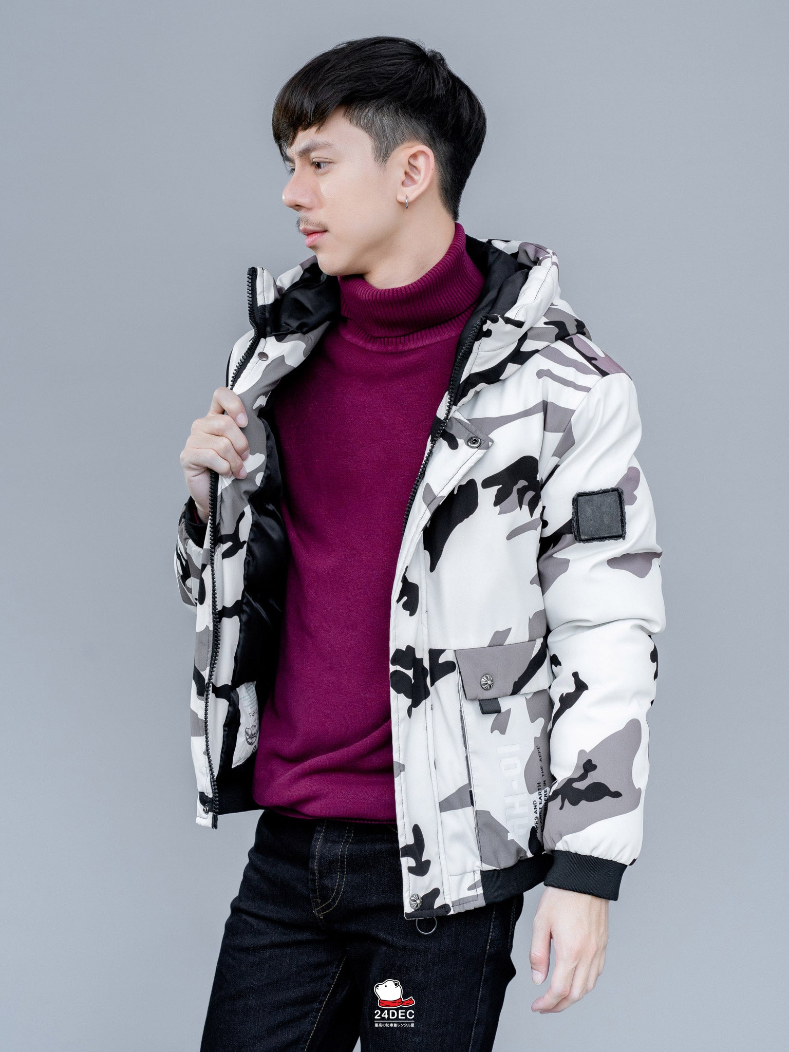 เช่าเสื้อกันหนาว ชาย รุ่น VOCATION สี ขาว