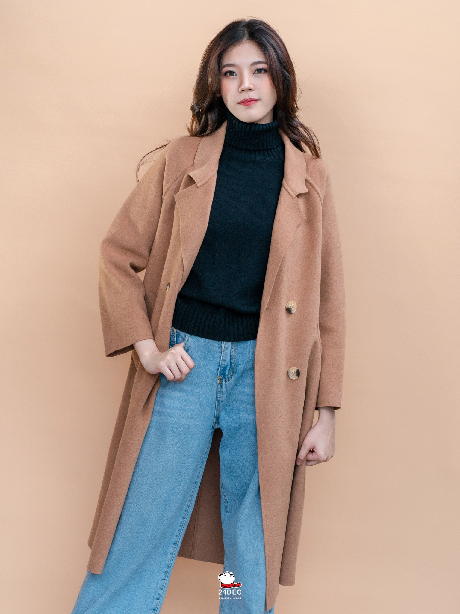 เช่าเสื้อโค้ท หญิง รุ่น LANA สี น้ำตาล