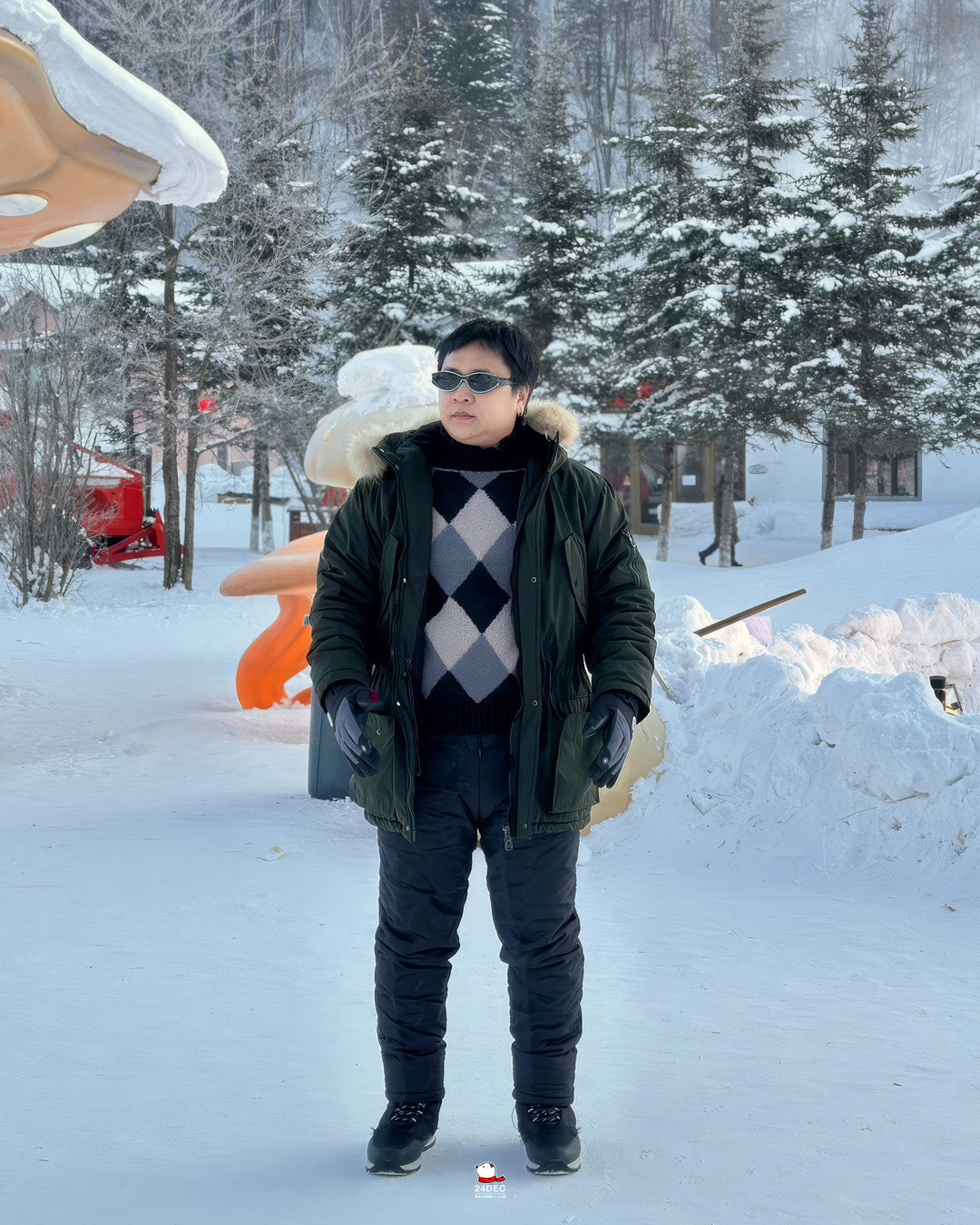เช่าเสื้อกันหนาว ชาย รุ่น WARM สี เขียว