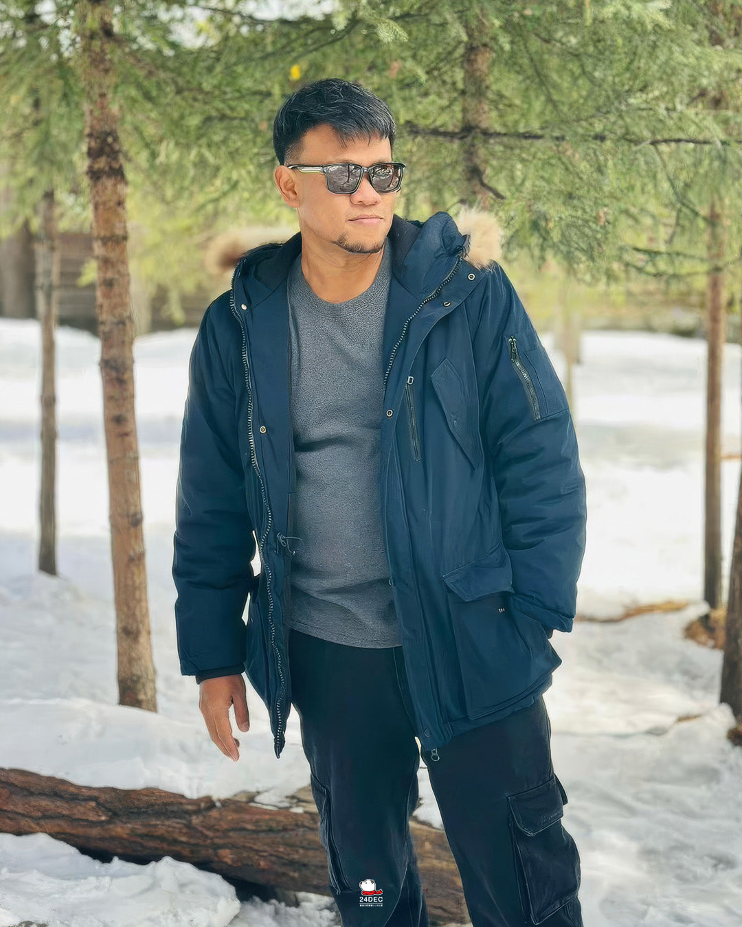 เช่าเสื้อกันหนาว ชาย รุ่น WARM สี น้ำเงิน
