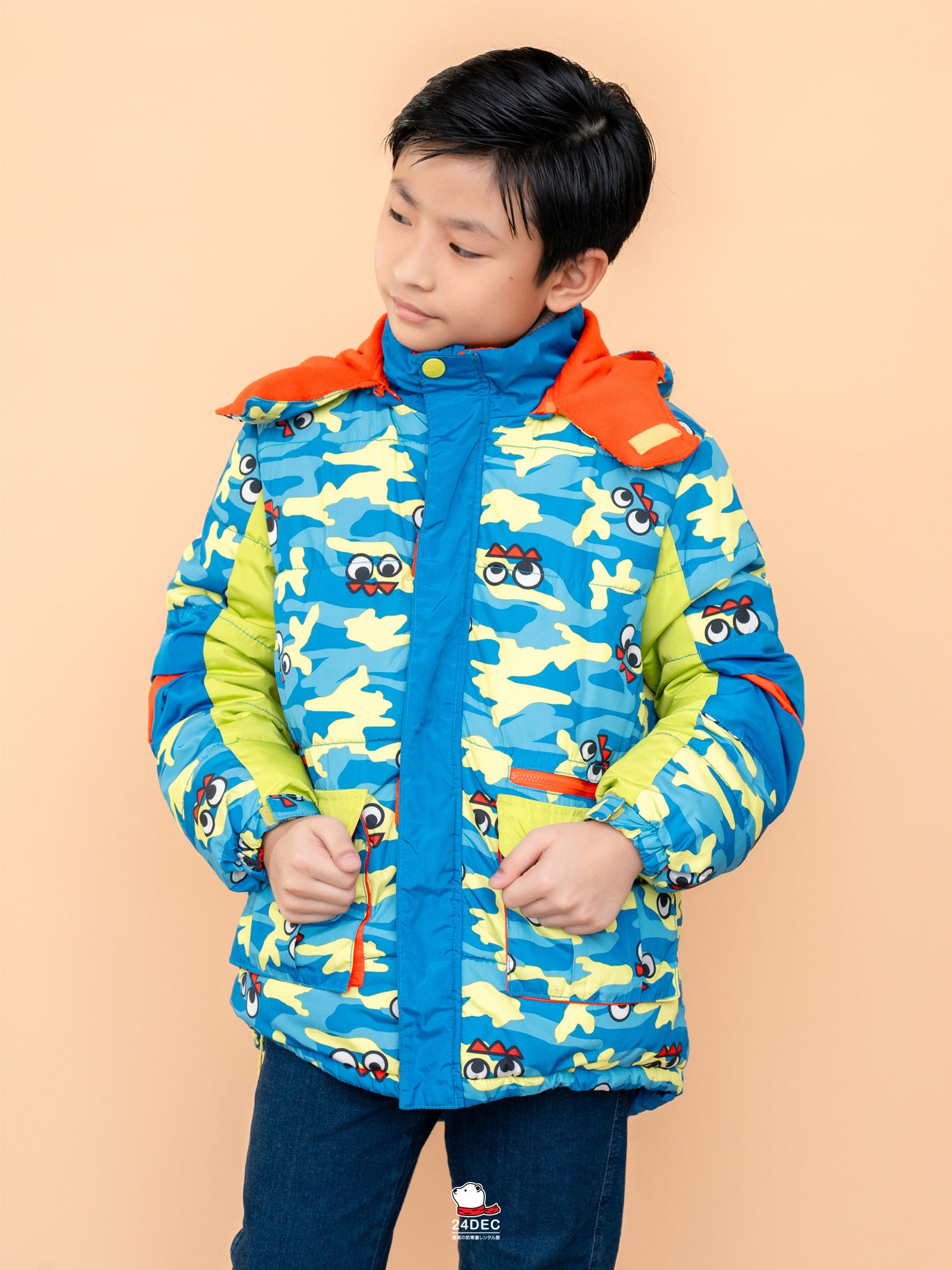 เช่าเสื้อกันหนาว เด็ก รุ่น YOKOHAMA สี ฟ้า