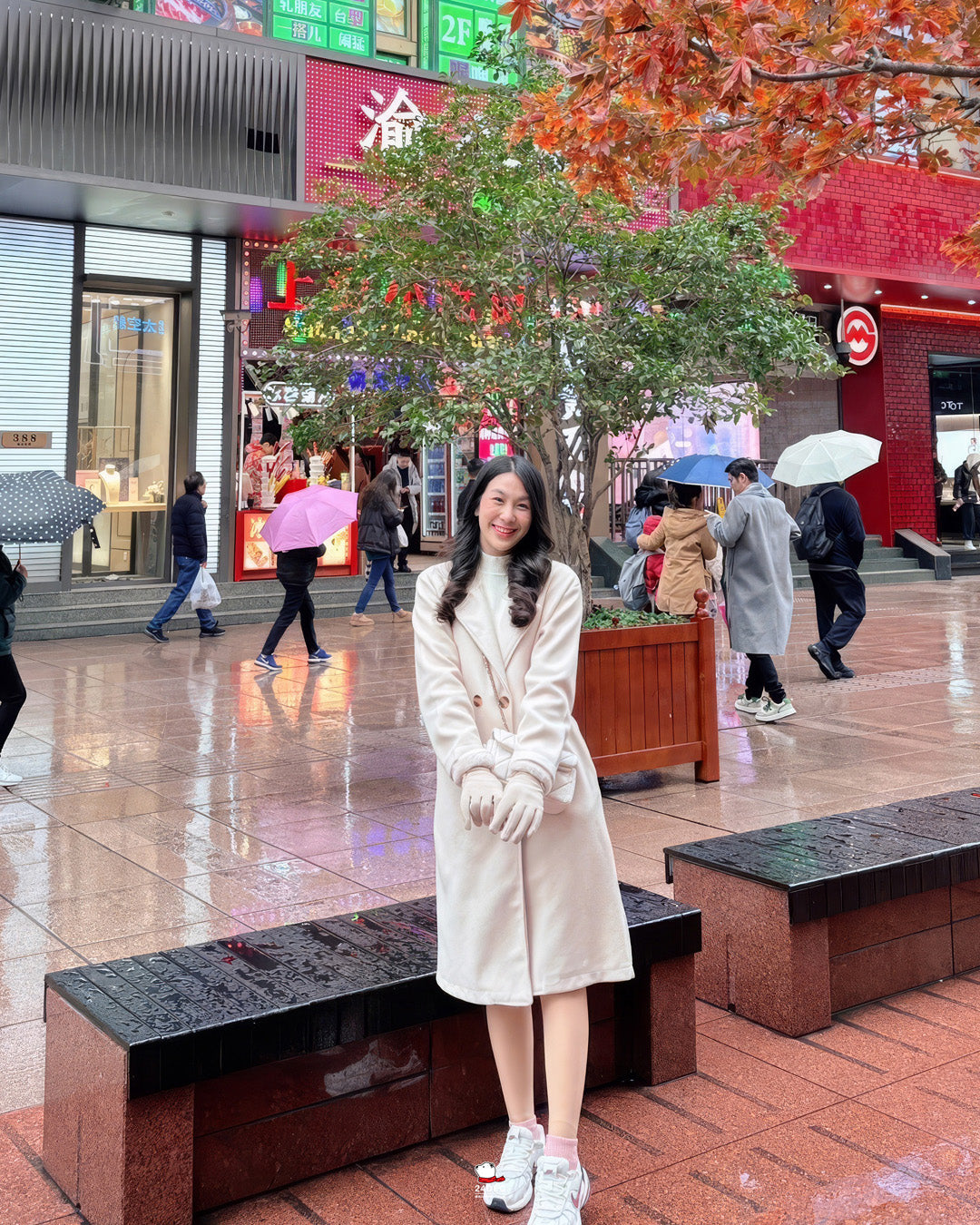 เช่าเสื้อโค้ท หญิง รุ่น GIVERNY สี ครีม