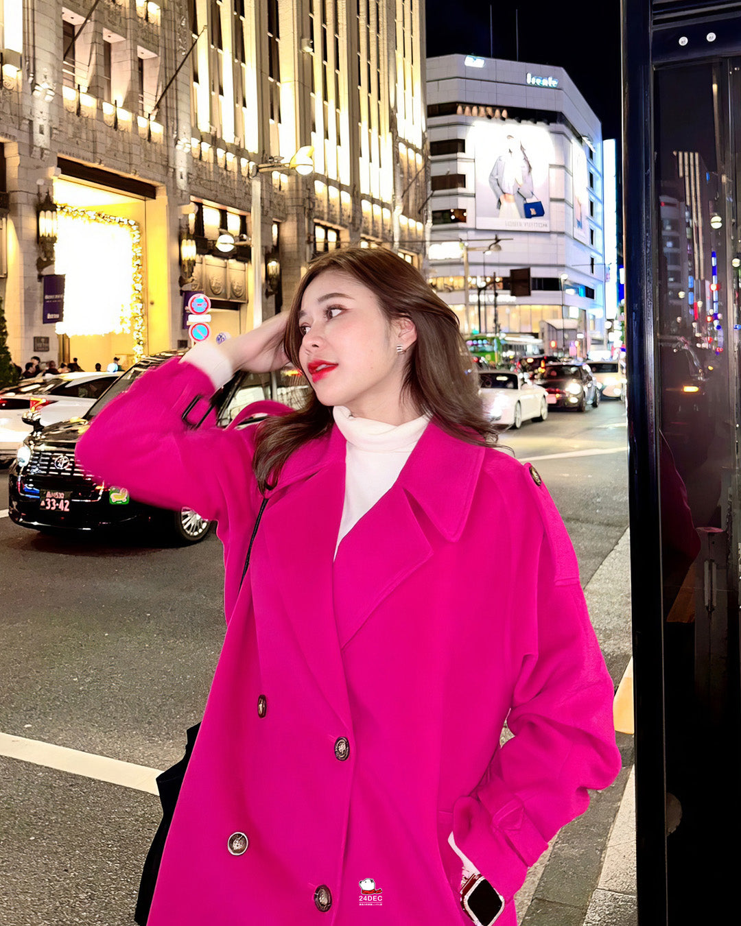 เช่าเสื้อโค้ท หญิง รุ่น LINDA สี ชมพู