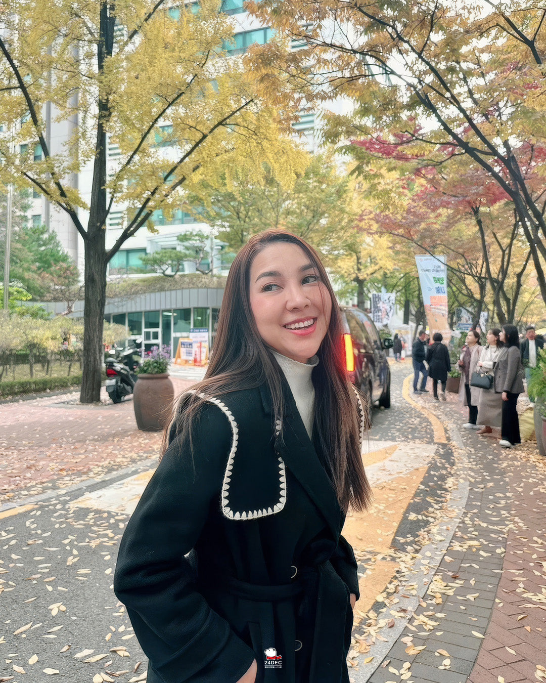 เช่าเสื้อโค้ท หญิง รุ่น NAMSAN สี ดำ