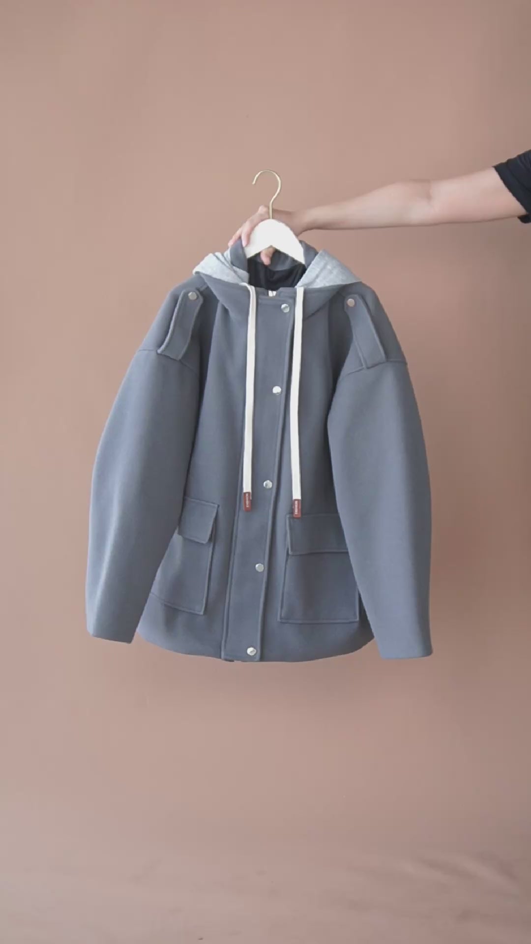 เช่าเสื้อโค้ท ชาย รุ่น DARWIN สี เทา